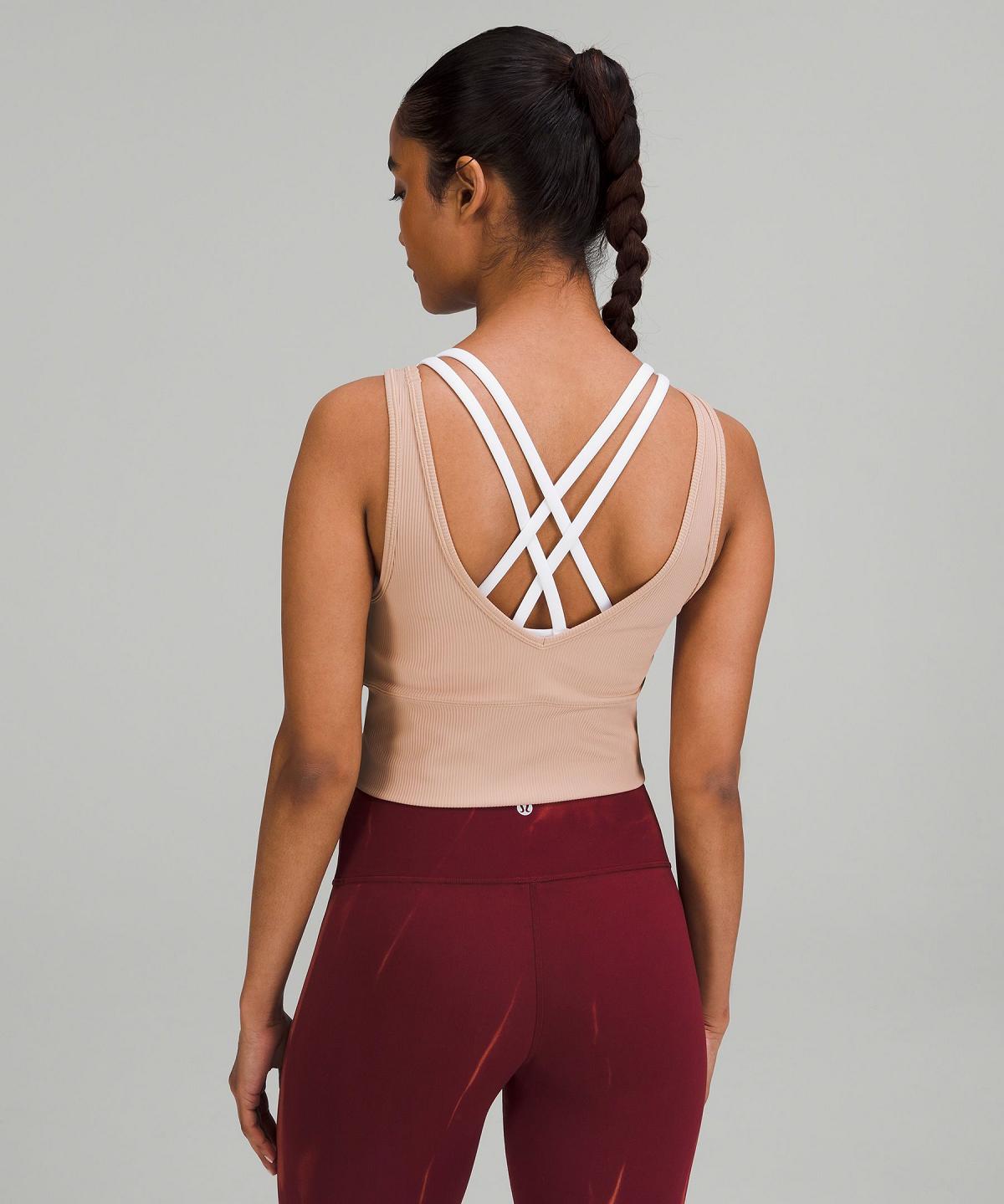 Pink Women Lululemon Power Pivot Ribbed Shirts | AU_LuLu41013