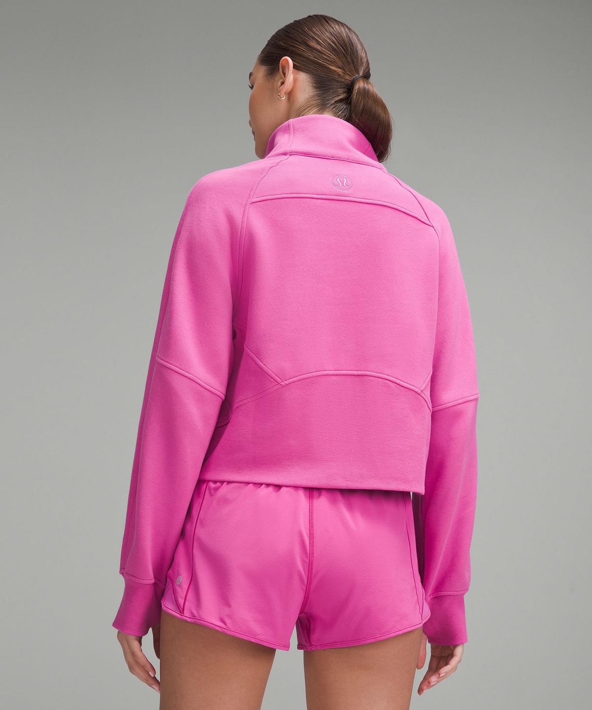 Pink Women Lululemon Scuba Oversized Funnel-Neck Half Zip Hoodies & Sweatshirts | AU_LuLu84460