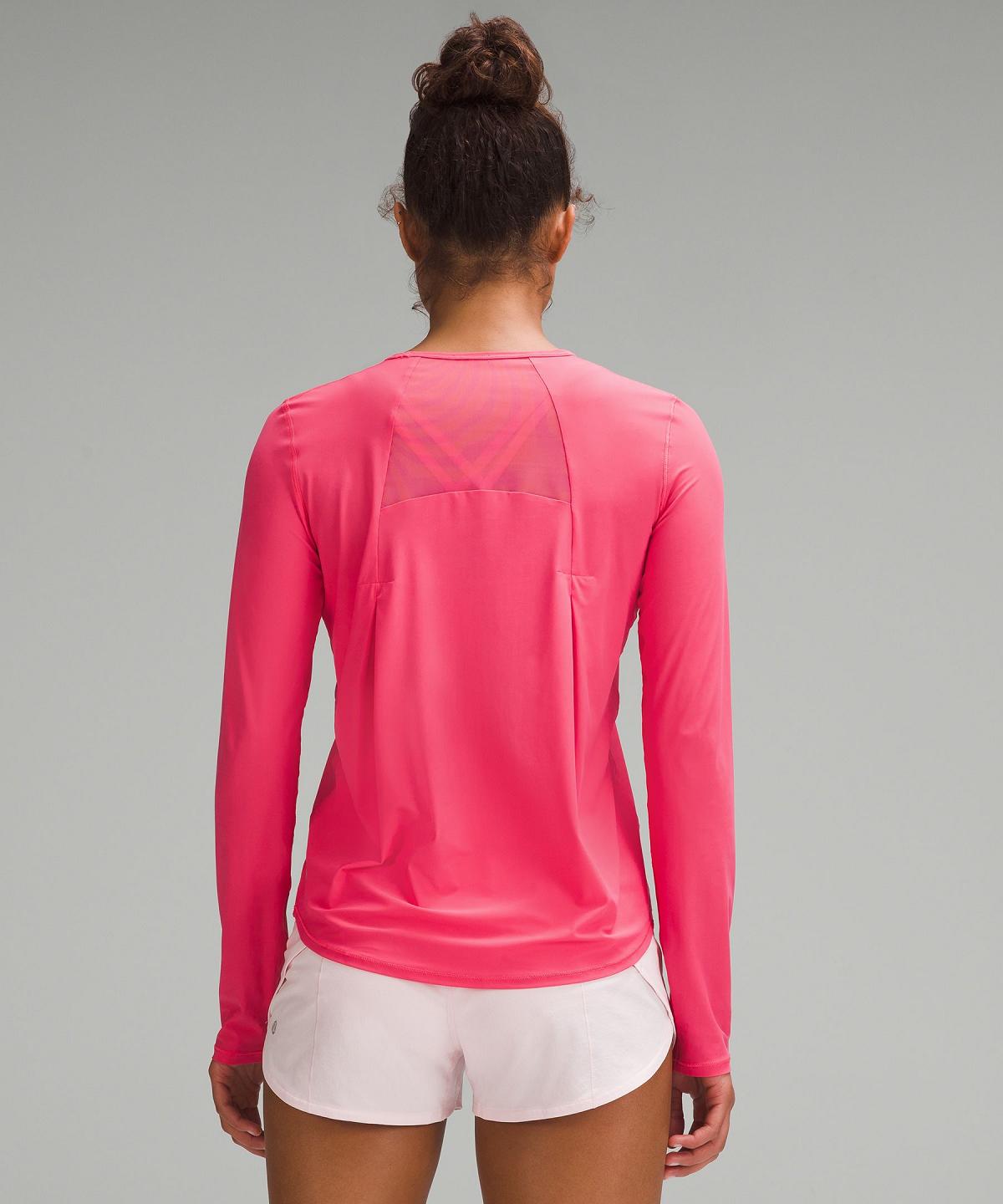 Pink Women Lululemon Sculpt Long Sleeve Shirts | AU_LuLu99693