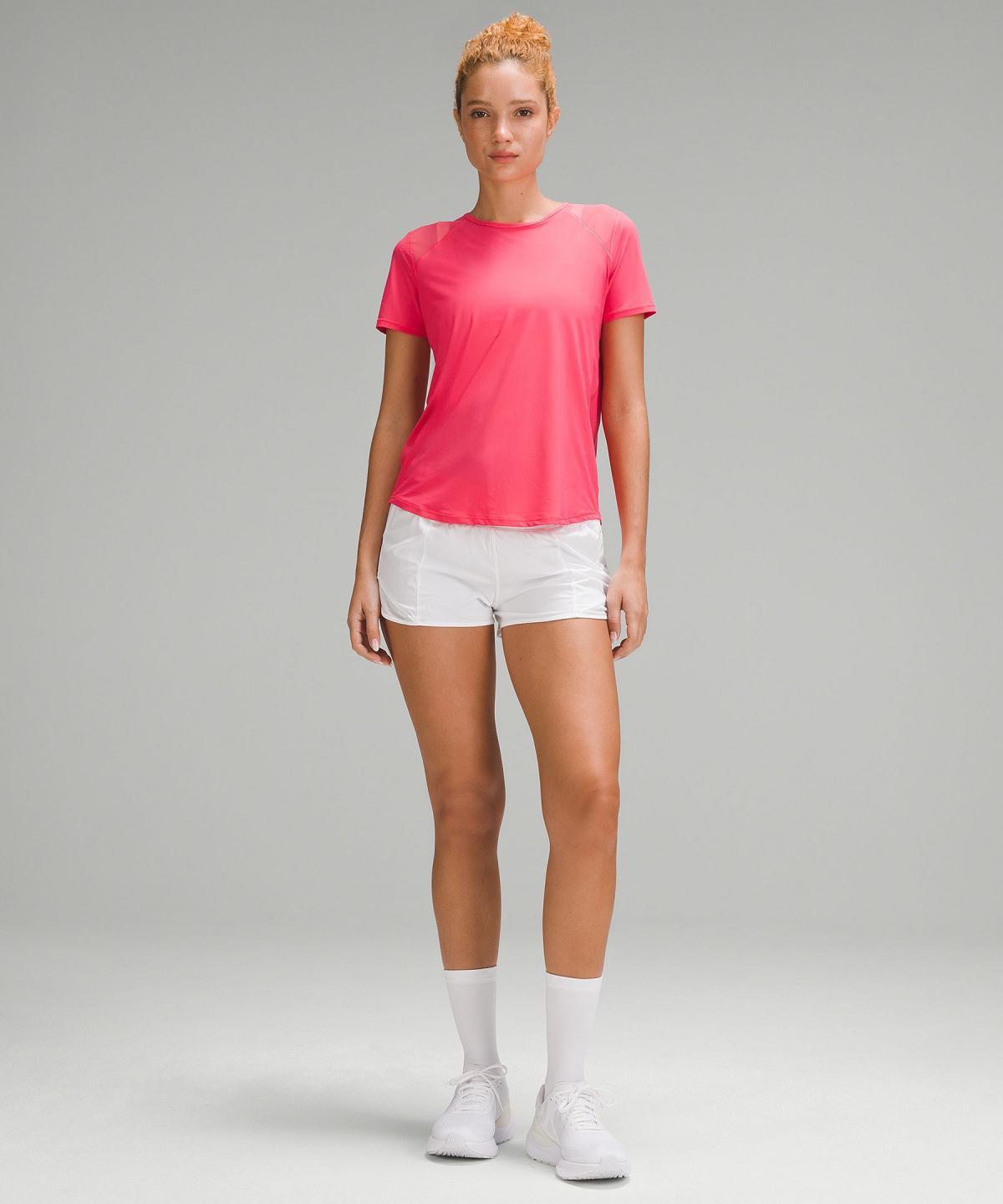 Pink Women Lululemon Sculpt Short-Sleeve Shirts | AU_LuLu70404