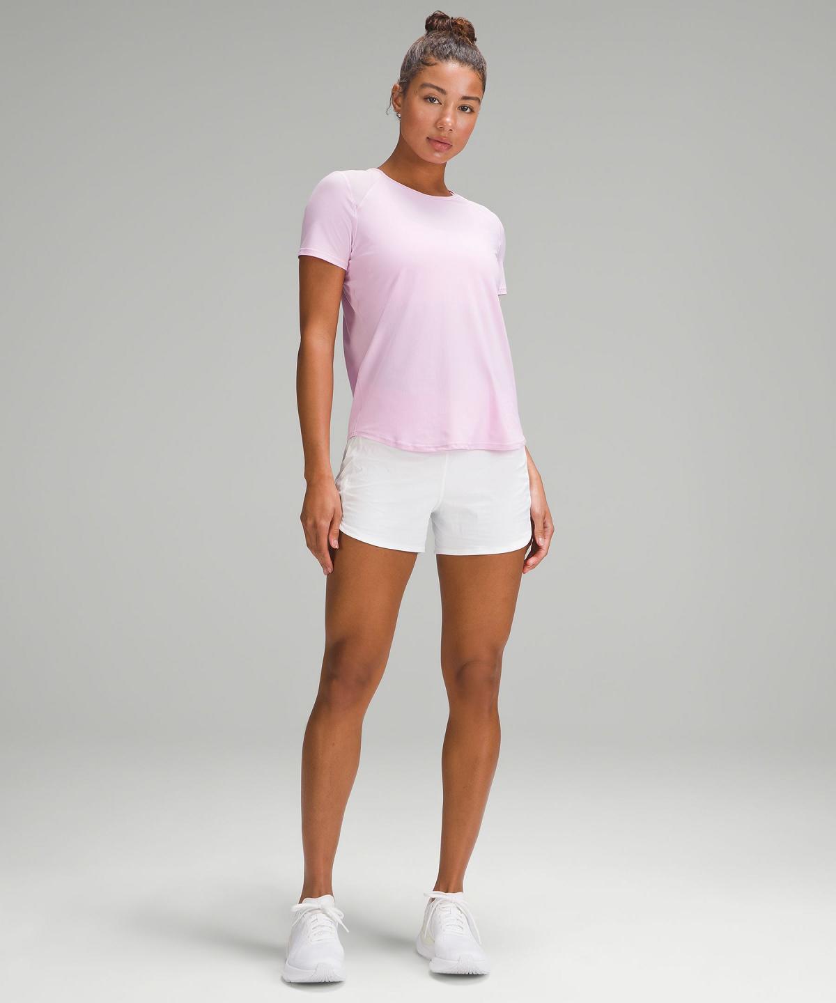 Pink Women Lululemon Sculpt Short-Sleeve Shirts | AU_LuLu21991