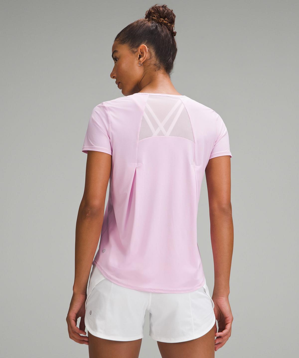 Pink Women Lululemon Sculpt Short-Sleeve Shirts | AU_LuLu21991