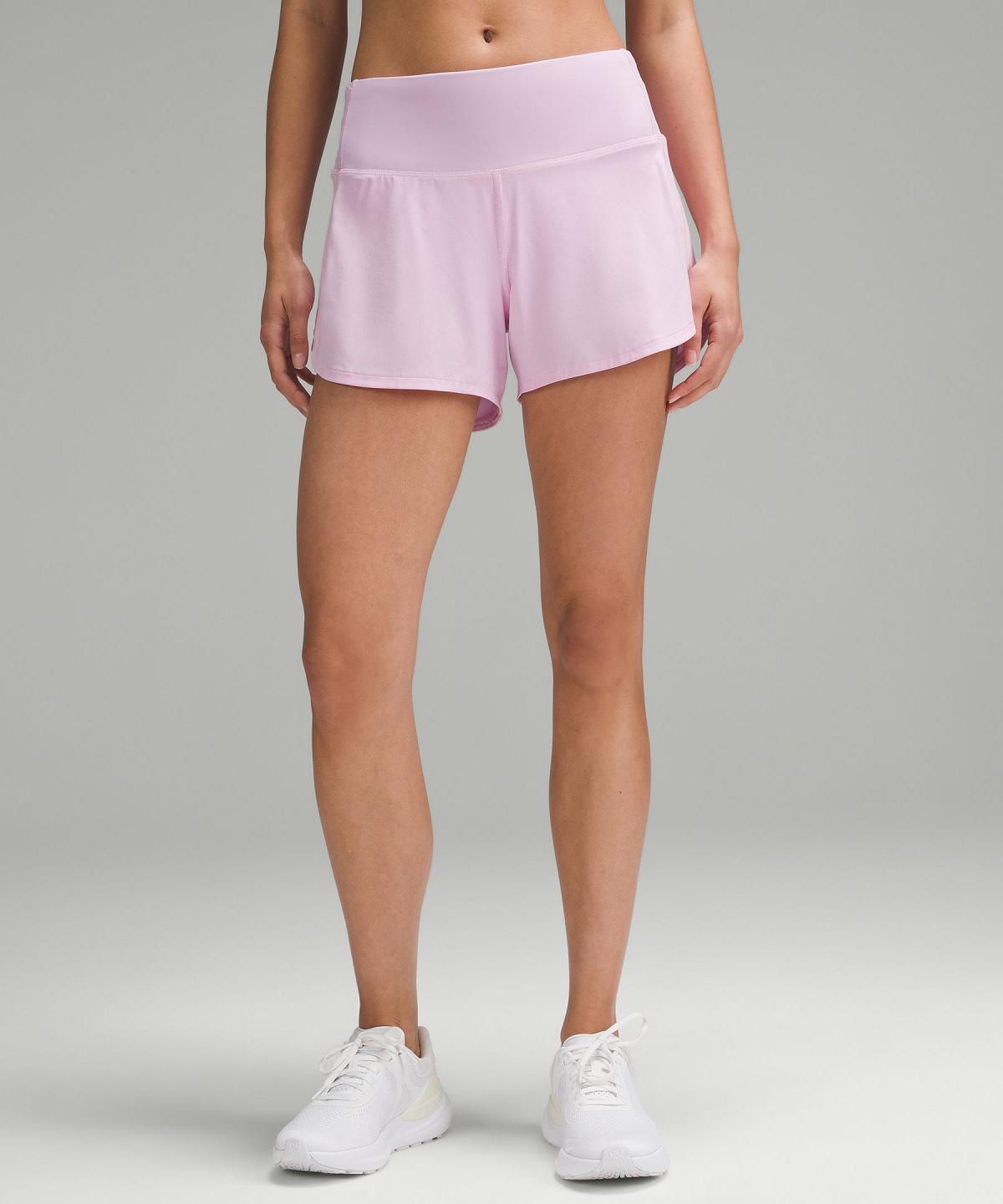 Pink Women Lululemon Speed Up High-Rise Lined 4" Shorts | AU_LuLu88997