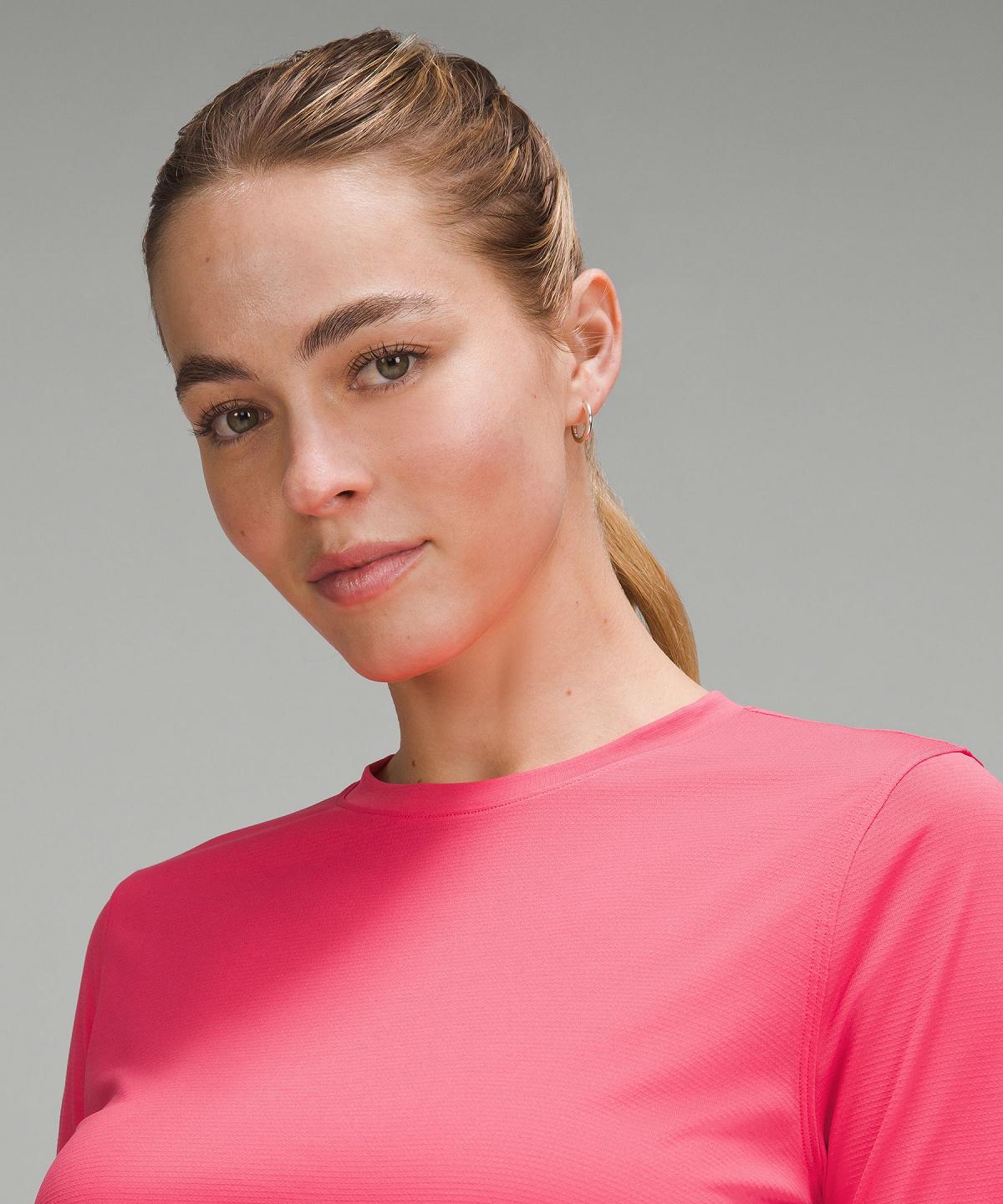 Pink Women Lululemon Ultralight Hip-Length Long Sleeve Shirts | AU_LuLu25448