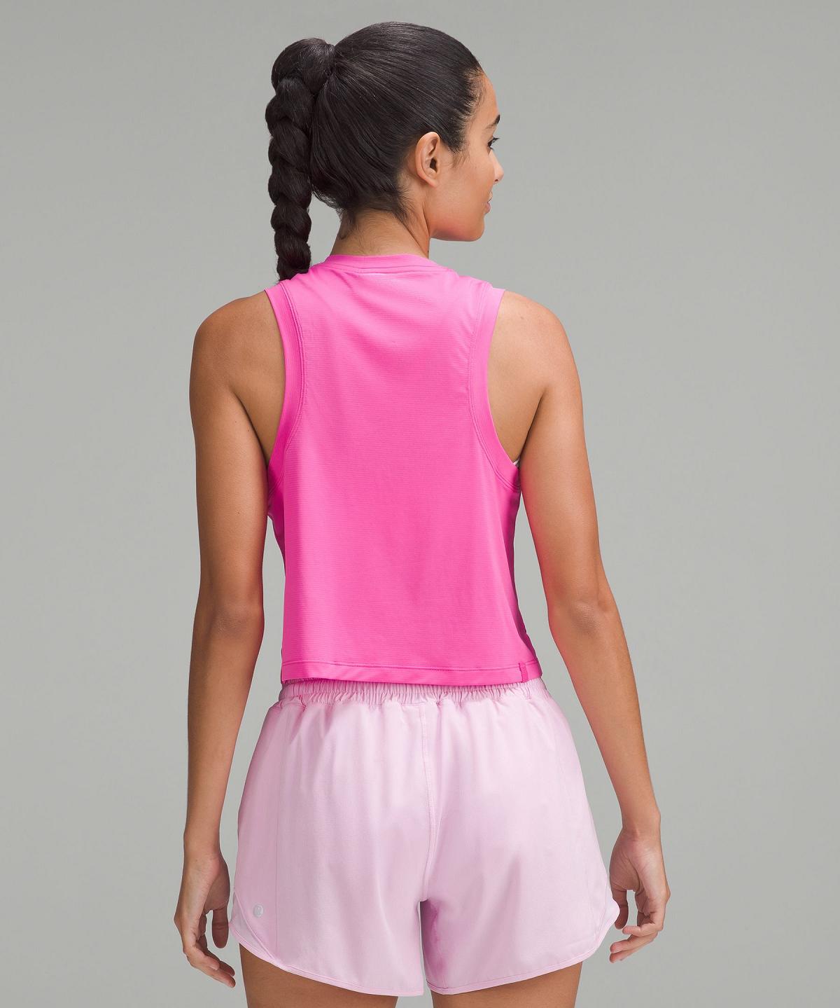 Pink Women Lululemon Ultralight Waist-Length Tank Top | AU_LuLu52212