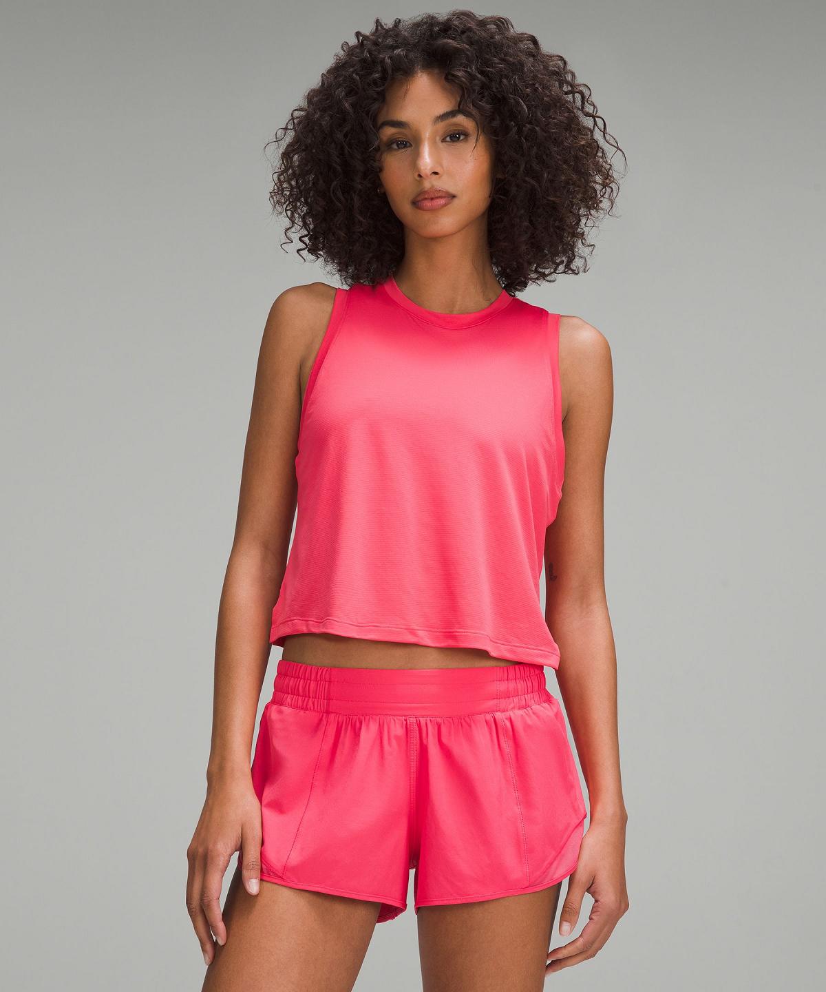 Pink Women Lululemon Ultralight Waist-Length Tank Top | AU_LuLu92217