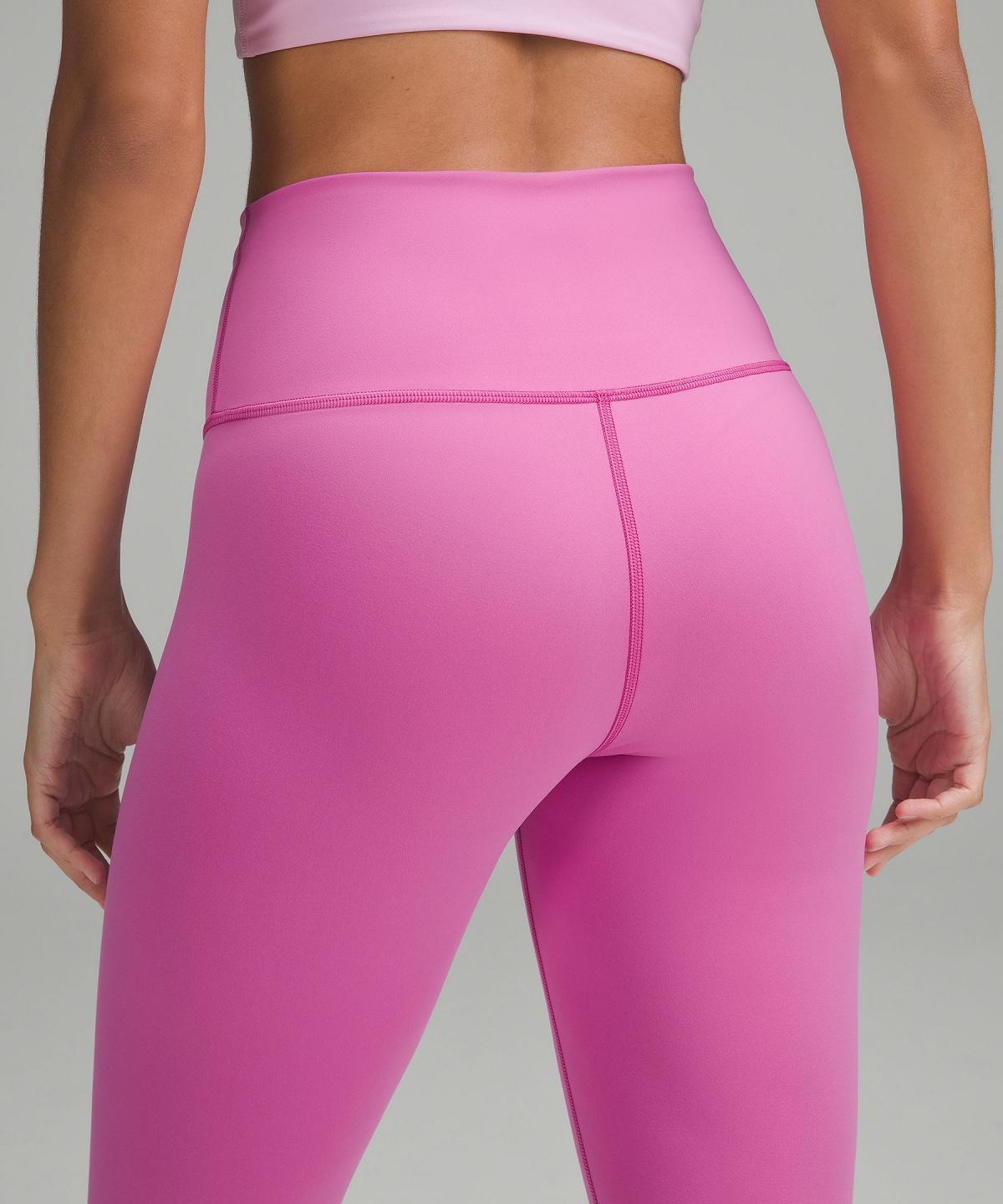 Pink Women Lululemon Wunder Train High-Rise Crop 21" Leggings | AU_LuLu33651