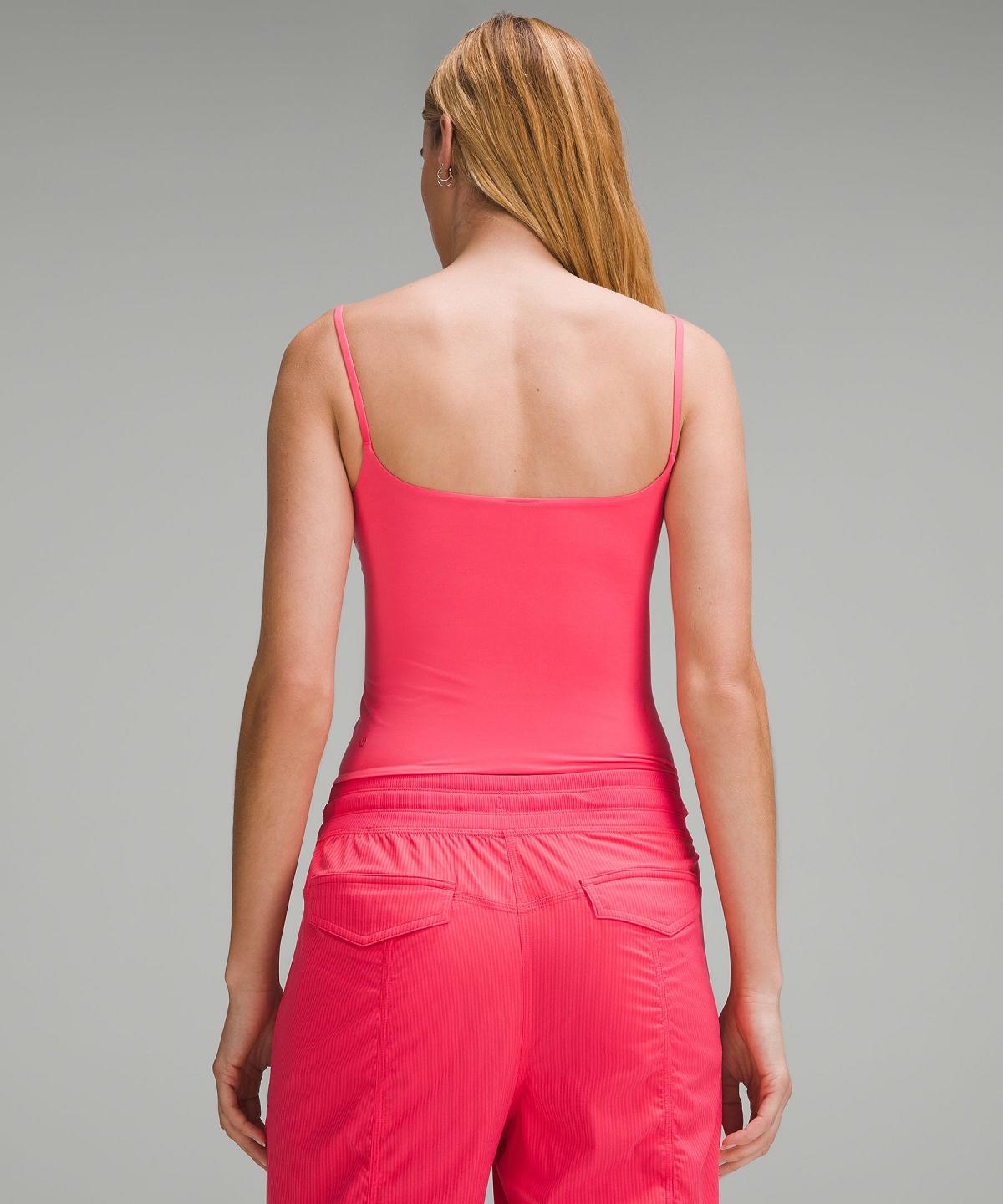 Pink Women Lululemon Wundermost Ultra-Soft Nulu Spaghetti-Strap Cami Shirts | AU_LuLu34808