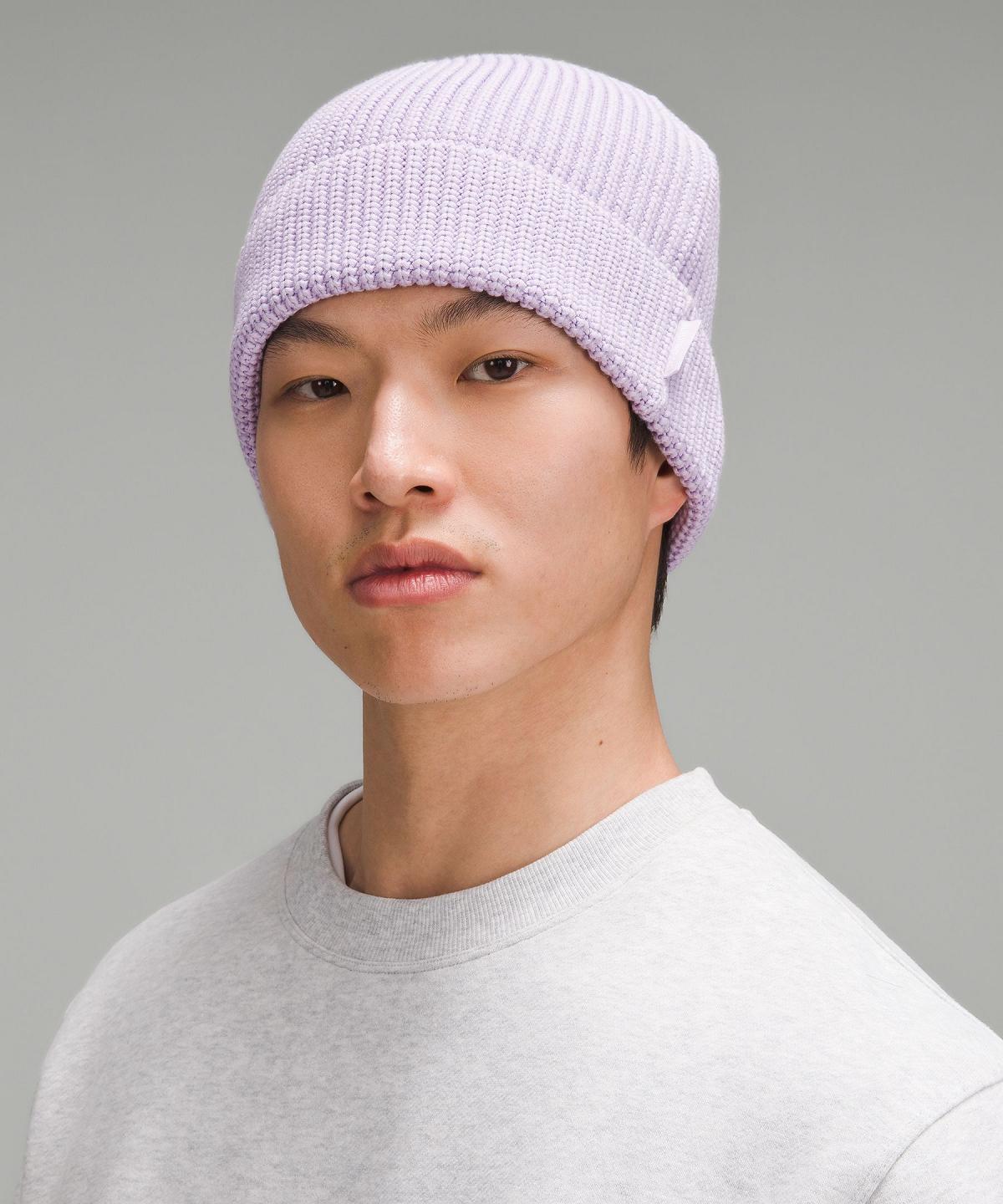 Purple Men Lululemon Close-Fit Cotton-Blend Ribbed Hats | AU_LuLu91225