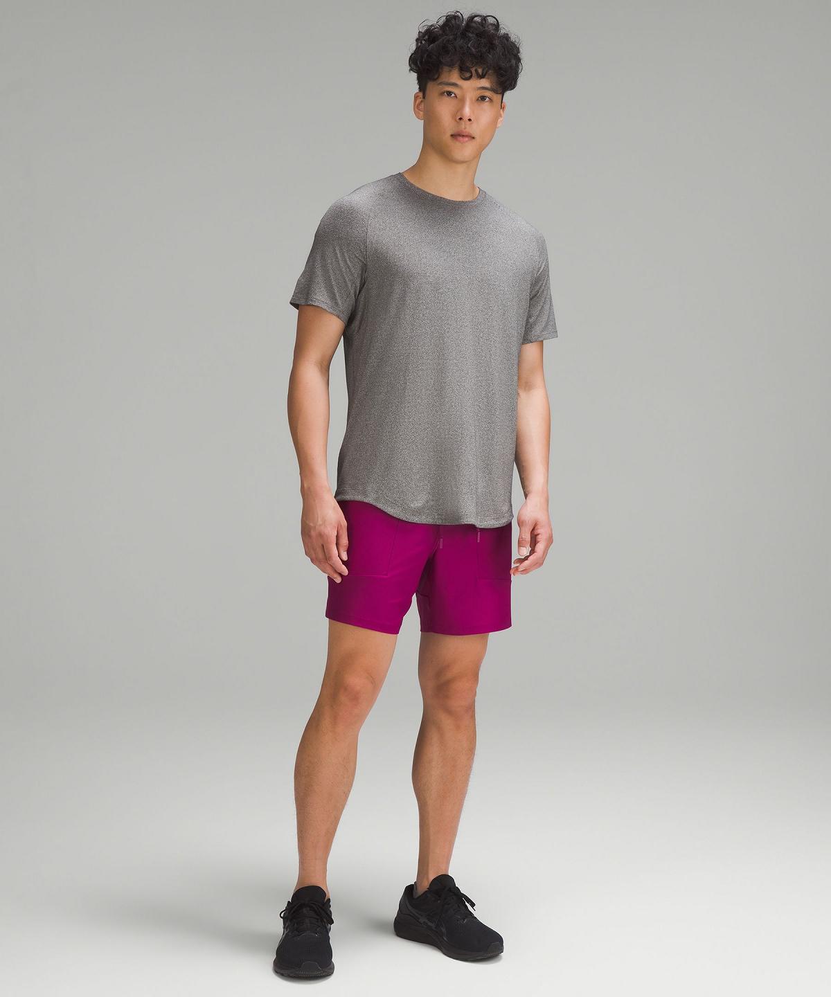 Purple Men Lululemon License to Train Linerless 7" Shorts | AU_LuLu97117