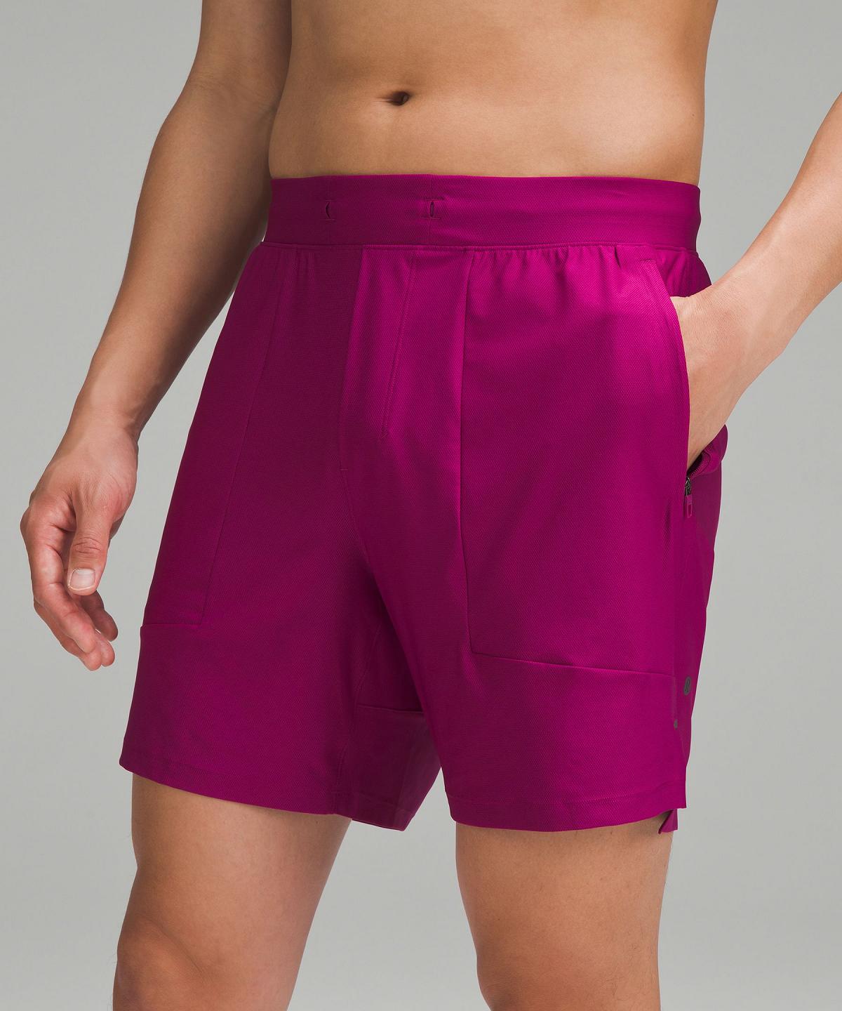 Purple Men Lululemon License to Train Linerless 7" Shorts | AU_LuLu97117