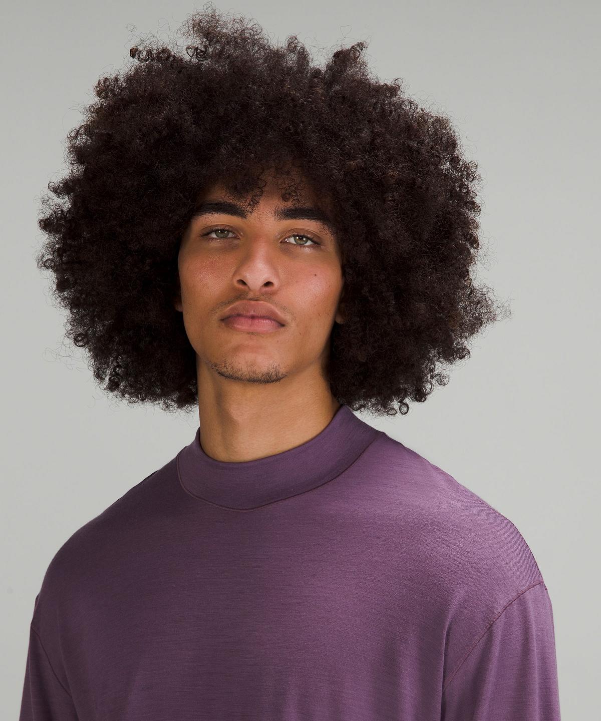 Purple Men Lululemon Merino Wool-Blend Long Sleeve Shirts | AU_LuLu22950