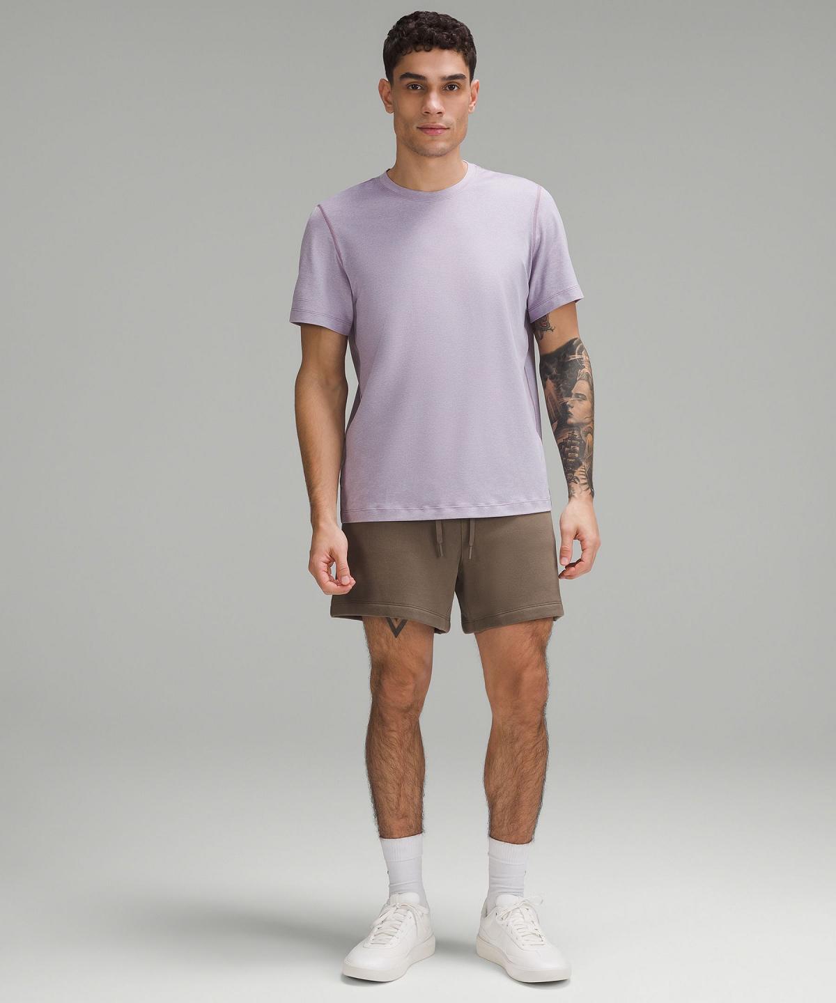 Purple Men Lululemon Soft Jersey Short-Sleeve T Shirts | AU_LuLu69635