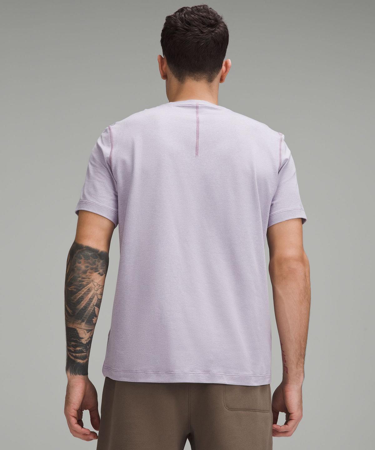 Purple Men Lululemon Soft Jersey Short-Sleeve T Shirts | AU_LuLu69635