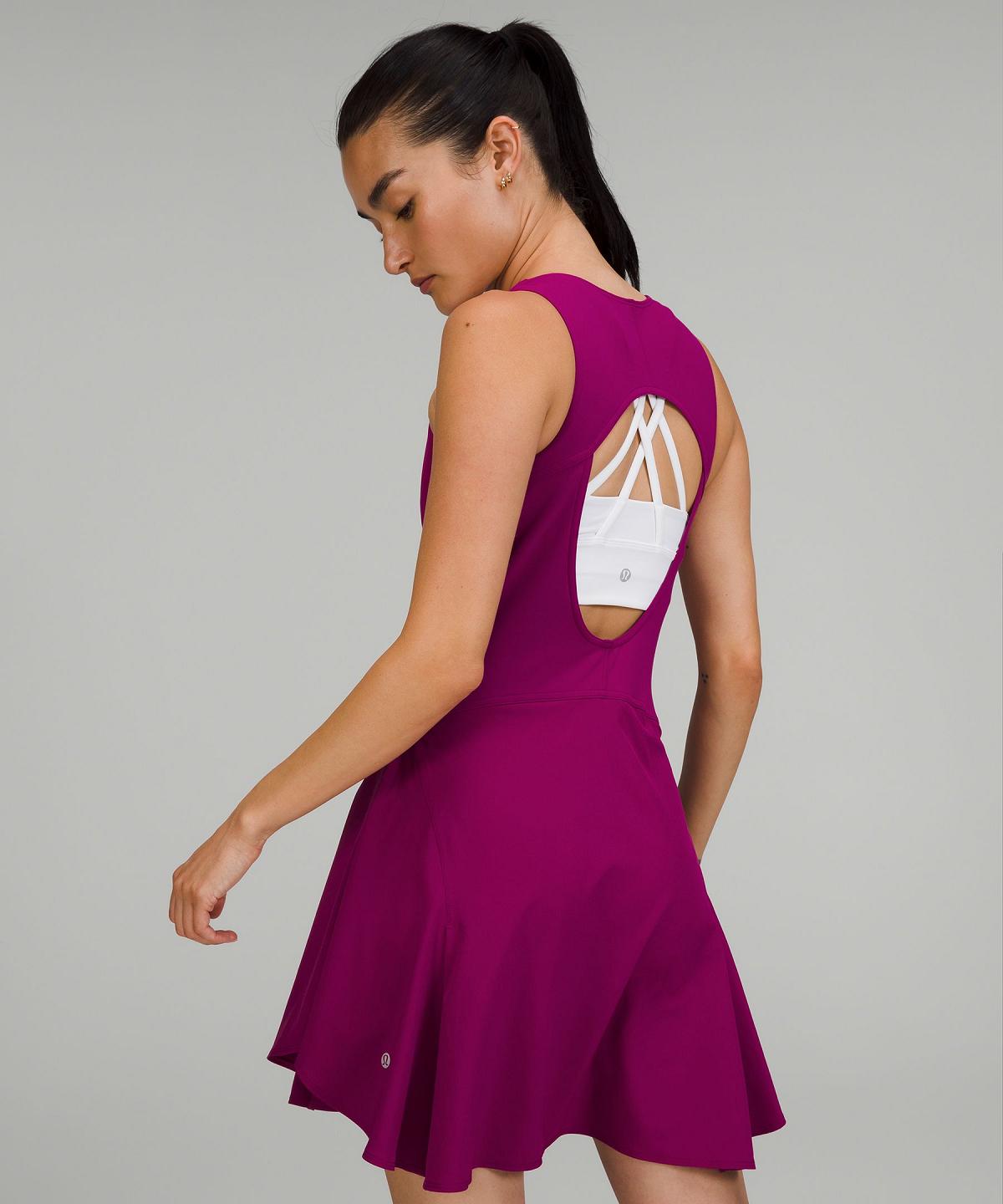 Purple Women Lululemon Everlux Short-Lined Tennis Tank Top 6" Dress | AU_LuLu47937