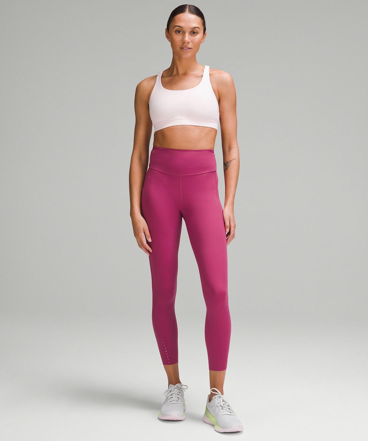 Purple Women Lululemon Fast and Free High-Rise Tight 25” Pockets Leggings | AU_LuLu39908