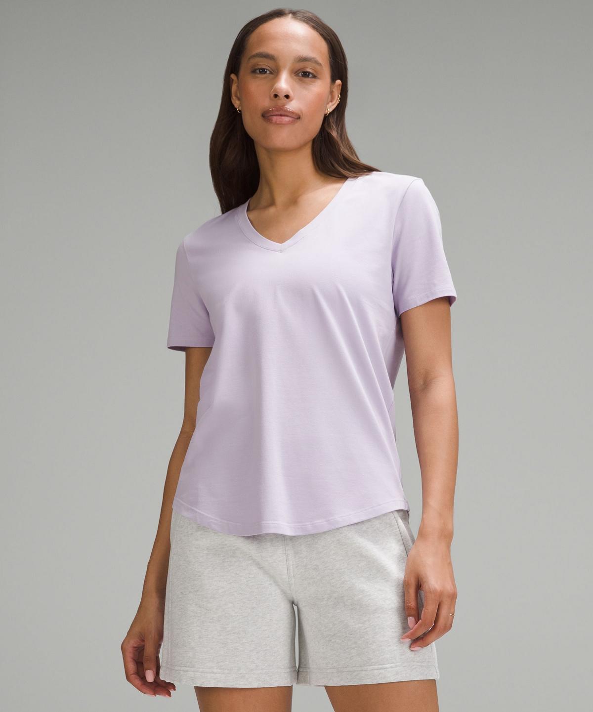 Purple Women Lululemon Love V-Neck T-Shirt Shirts | AU_LuLu16706