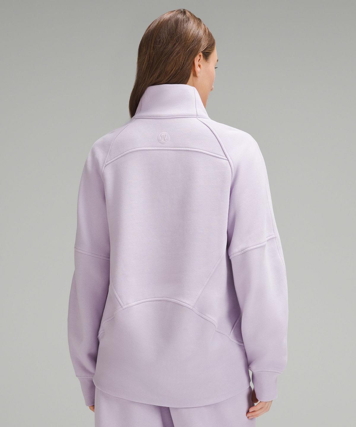 Purple Women Lululemon Scuba Oversized Funnel-Neck Half Zip Hoodies & Sweatshirts | AU_LuLu90378