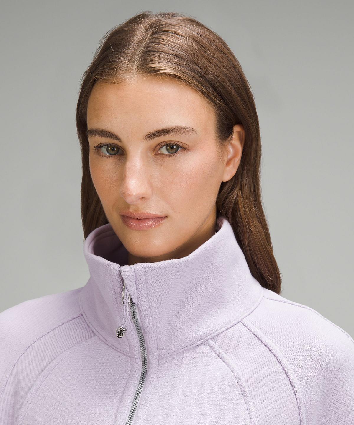 Purple Women Lululemon Scuba Oversized Funnel-Neck Half Zip Hoodies & Sweatshirts | AU_LuLu90378