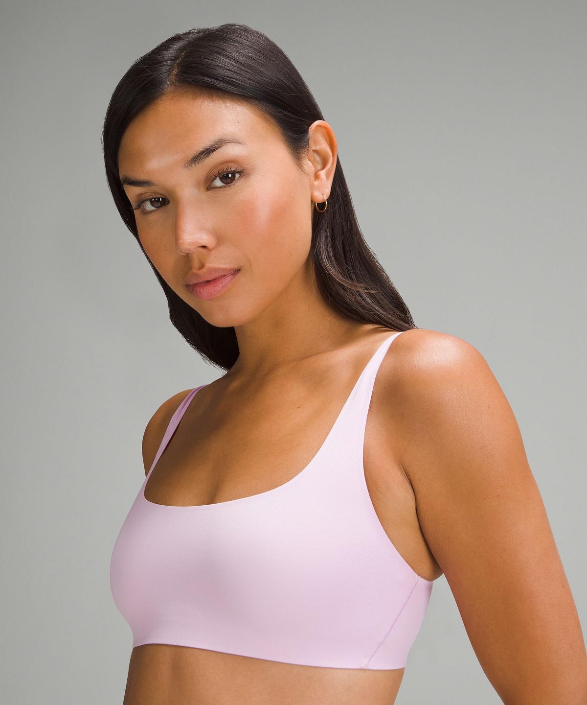 Purple Women Lululemon Wundermost Ultra-Soft Nulu Scoop-Necklette Sports Bra | AU_LuLu64651