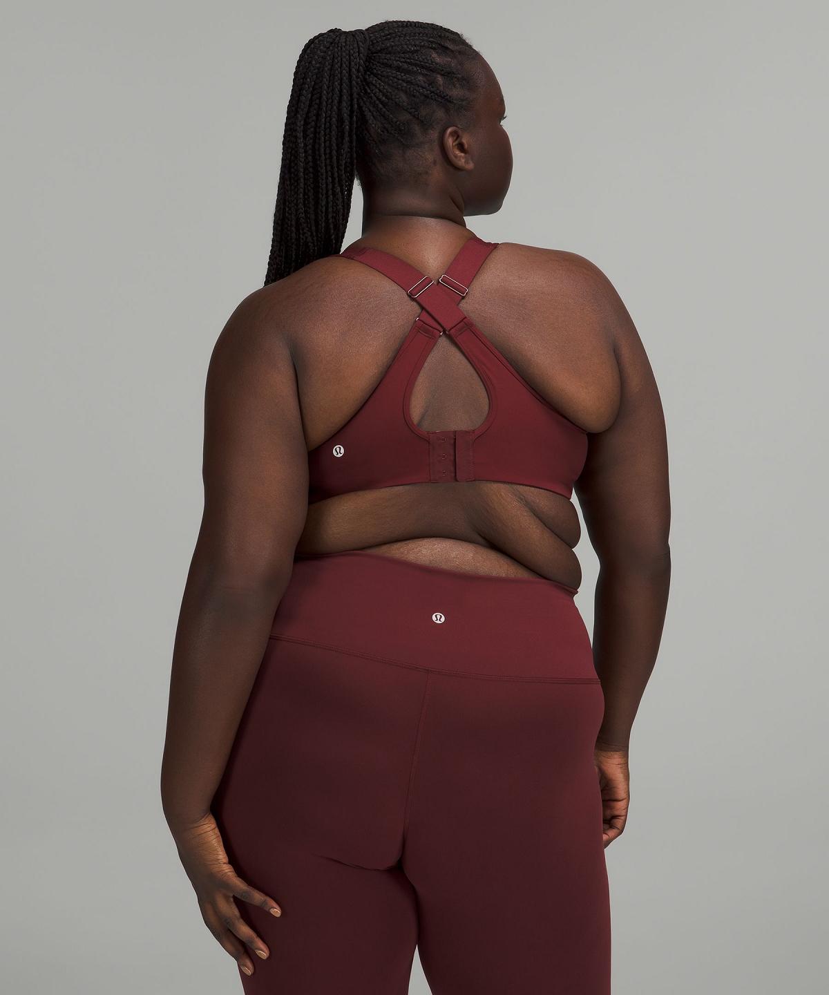 Red Burgundy Women Lululemon All Powered Up Sports Bra | AU_LuLu41406