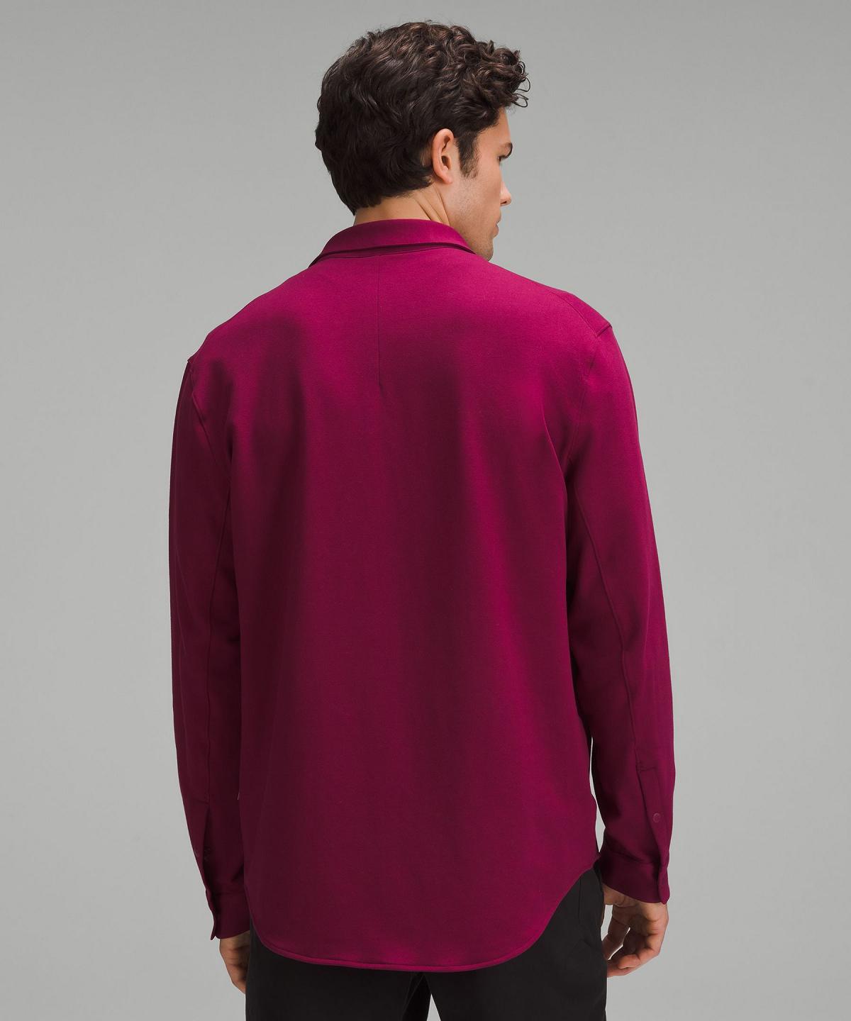 Red Men Lululemon Soft Knit Overshirt Shirts | AU_LuLu58865