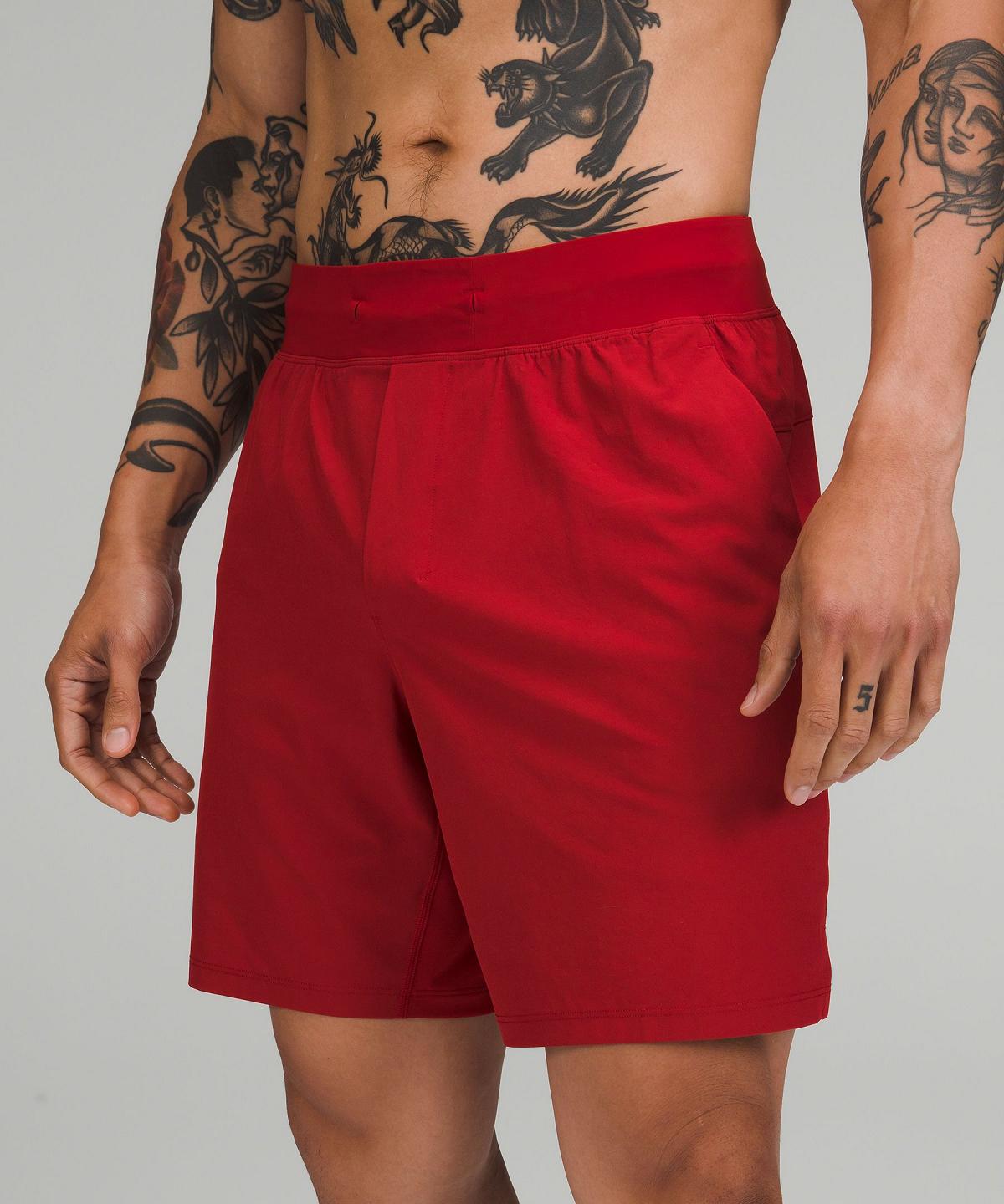 Red Men Lululemon T.H.E. Linerless 7" Shorts | AU_LuLu32304