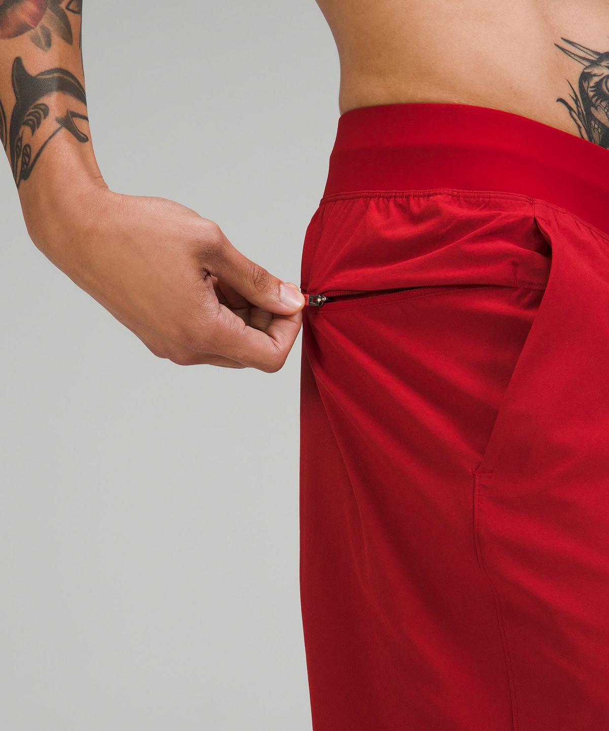 Red Men Lululemon T.H.E. Linerless 7" Shorts | AU_LuLu32304