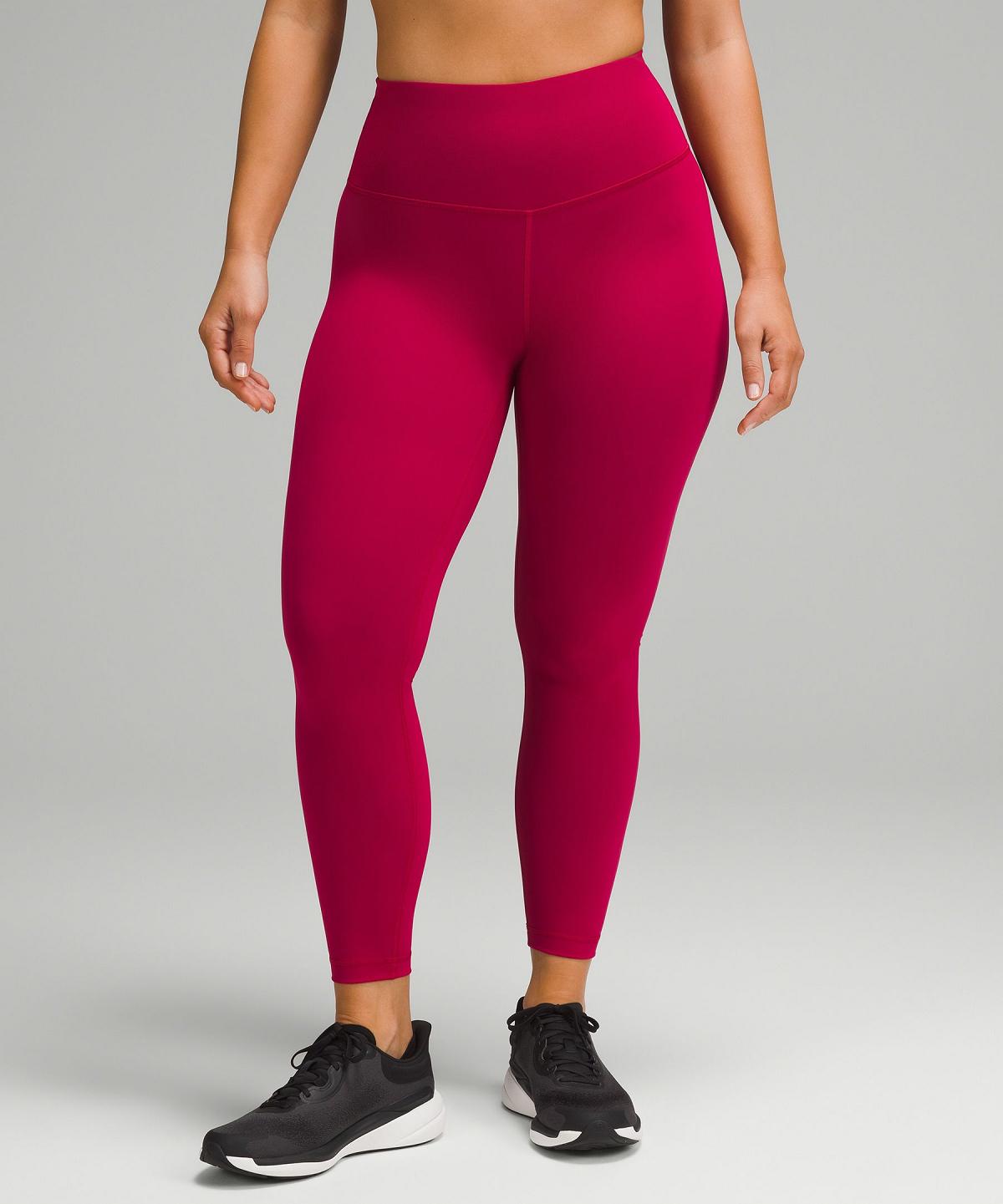 Red Women Lululemon Wunder Train Contour Fit High-Rise Tight 25" Leggings | AU_LuLu54183