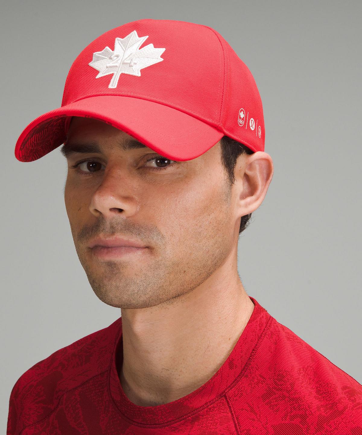 Red / White Men Lululemon Team Canada Future Legacy Ball Hats | AU_LuLu44139