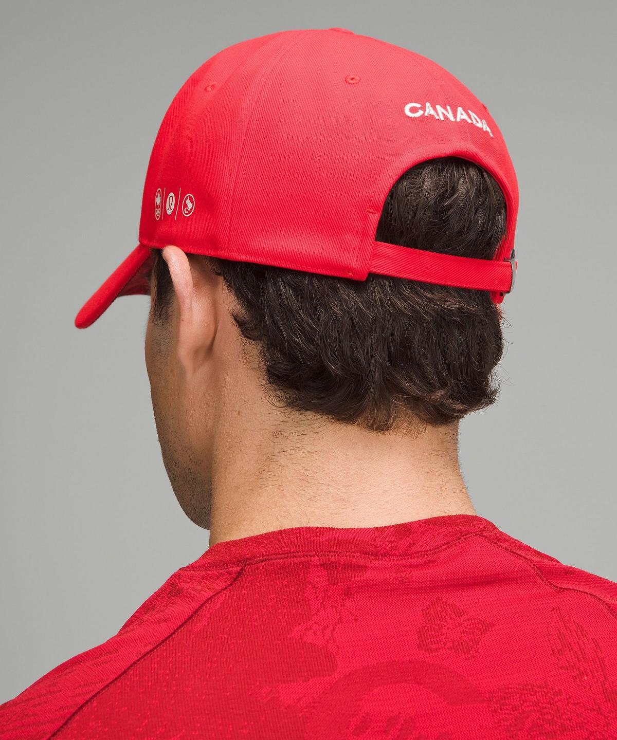 Red / White Men Lululemon Team Canada Future Legacy Ball Hats | AU_LuLu44139