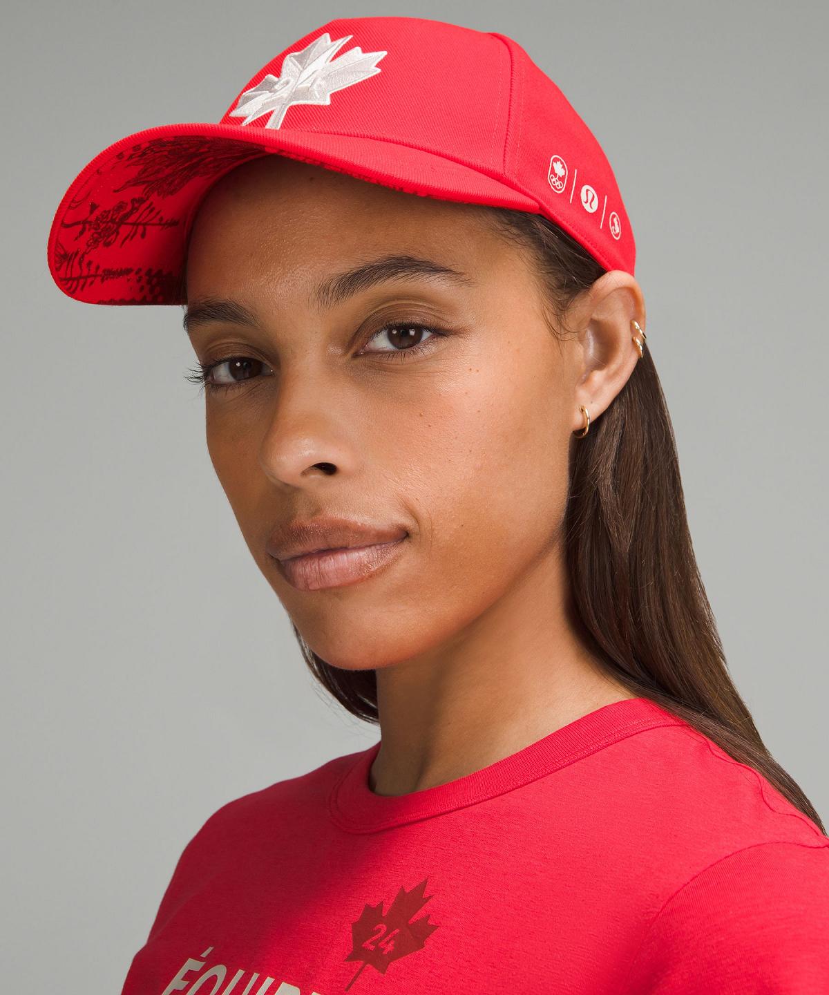 Red / White Men Lululemon Team Canada Future Legacy Ball Hats | AU_LuLu44139