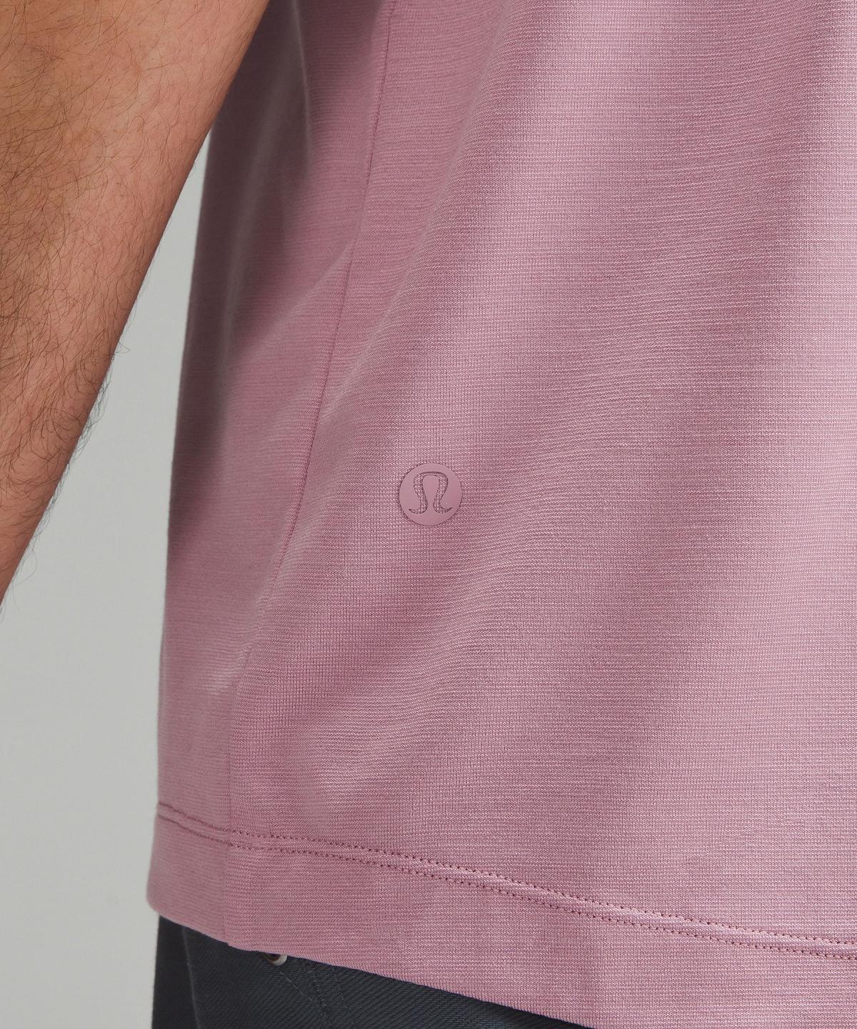 Rose Pink Men Lululemon Evolution Short-Sleeve Polo Shirts | AU_LuLu91871