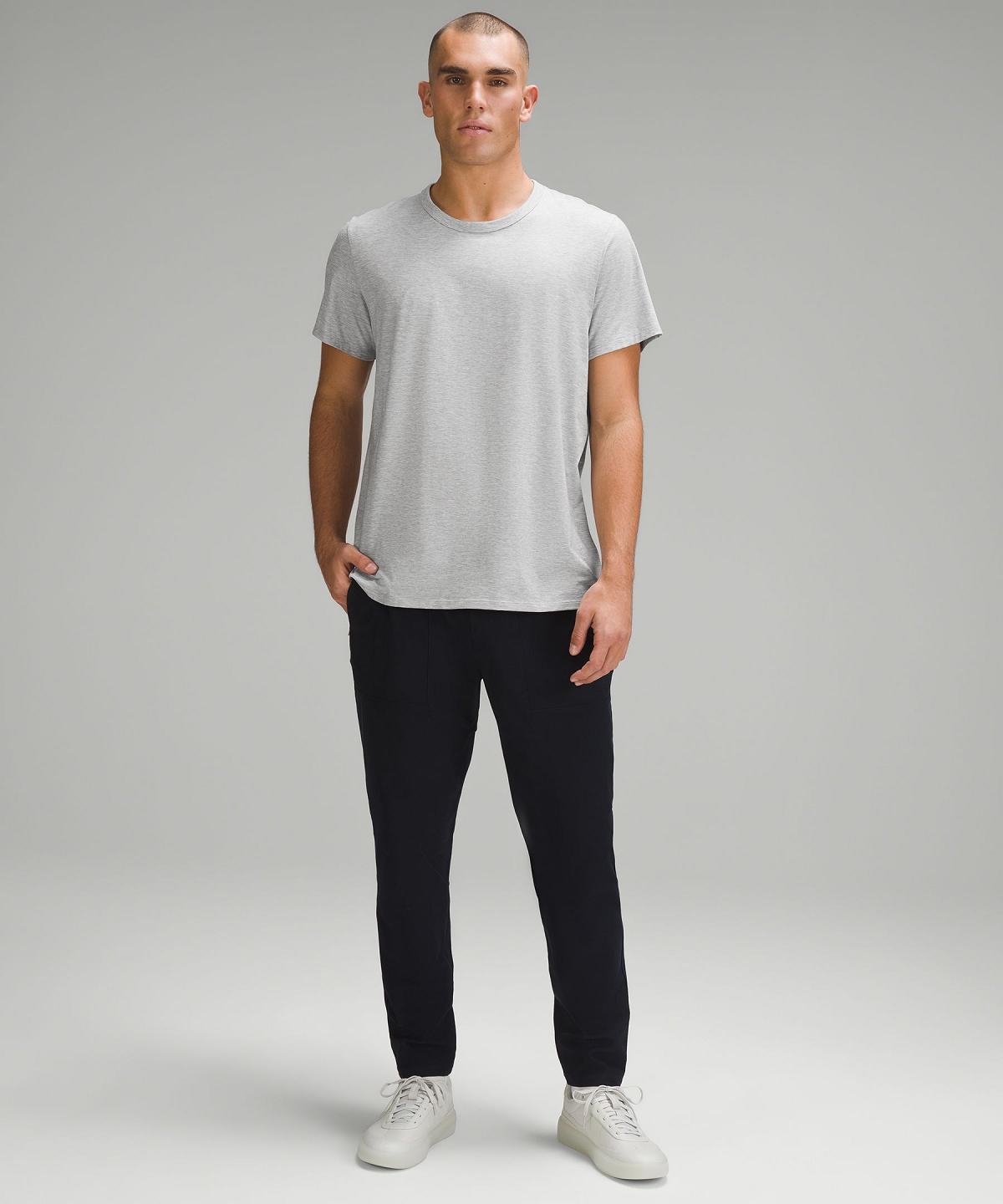 Silver Men Lululemon Fundamental T-Shirt Shirts | AU_LuLu33442