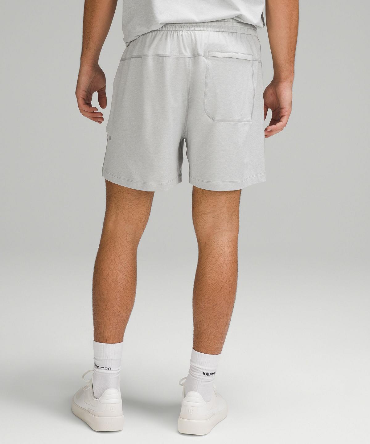 Silver Men Lululemon Soft Jersey 5" Shorts | AU_LuLu62305