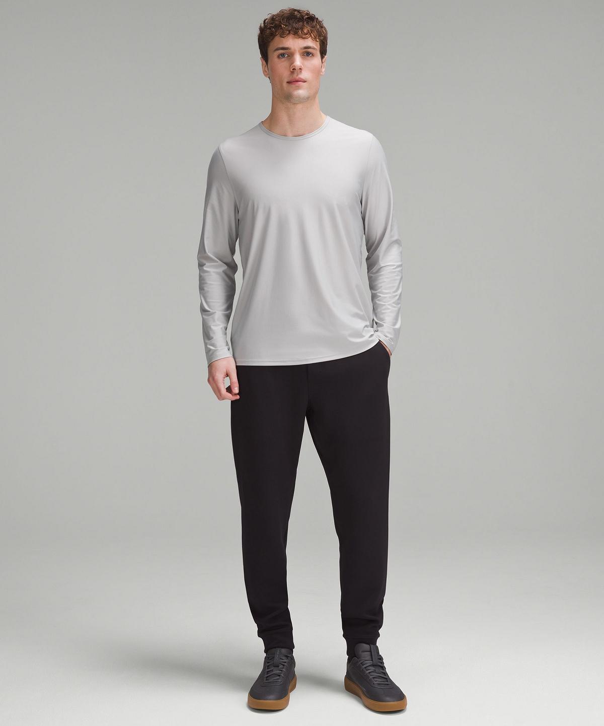 Silver Men Lululemon Ultra-Soft Nulu Long-Sleeve Shirts | AU_LuLu22047