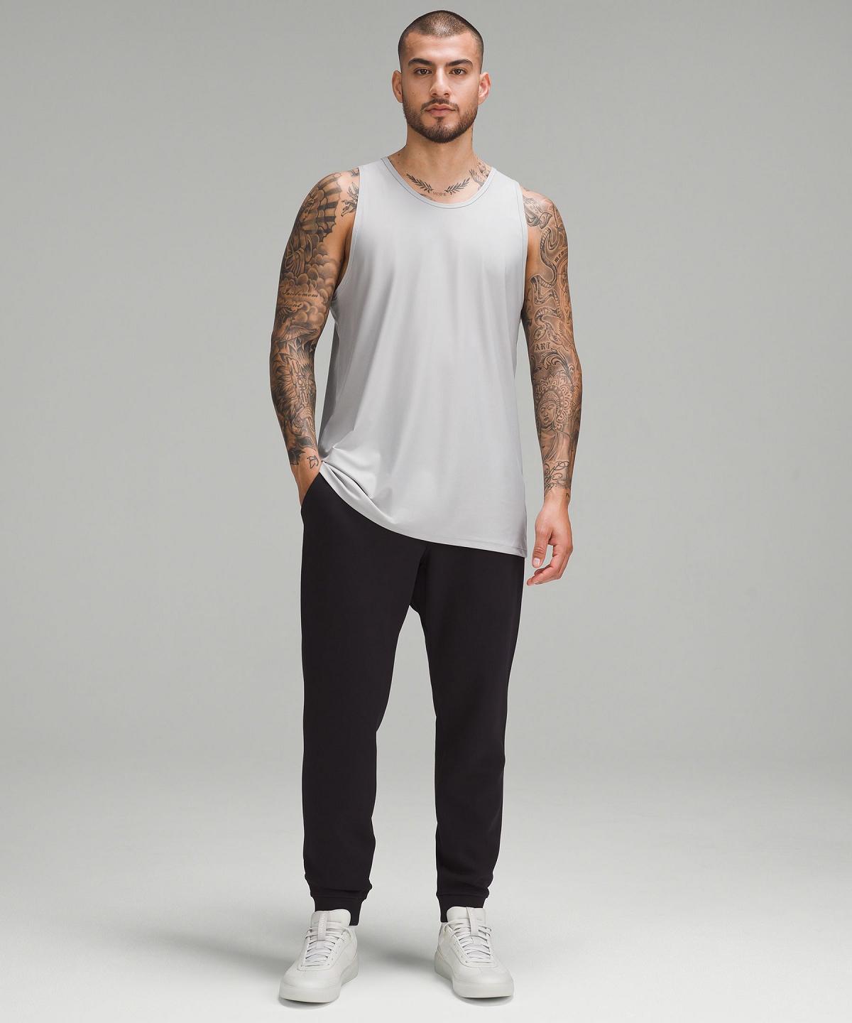 Silver Men Lululemon Ultra-Soft Nulu Tank Top Shirts | AU_LuLu62623