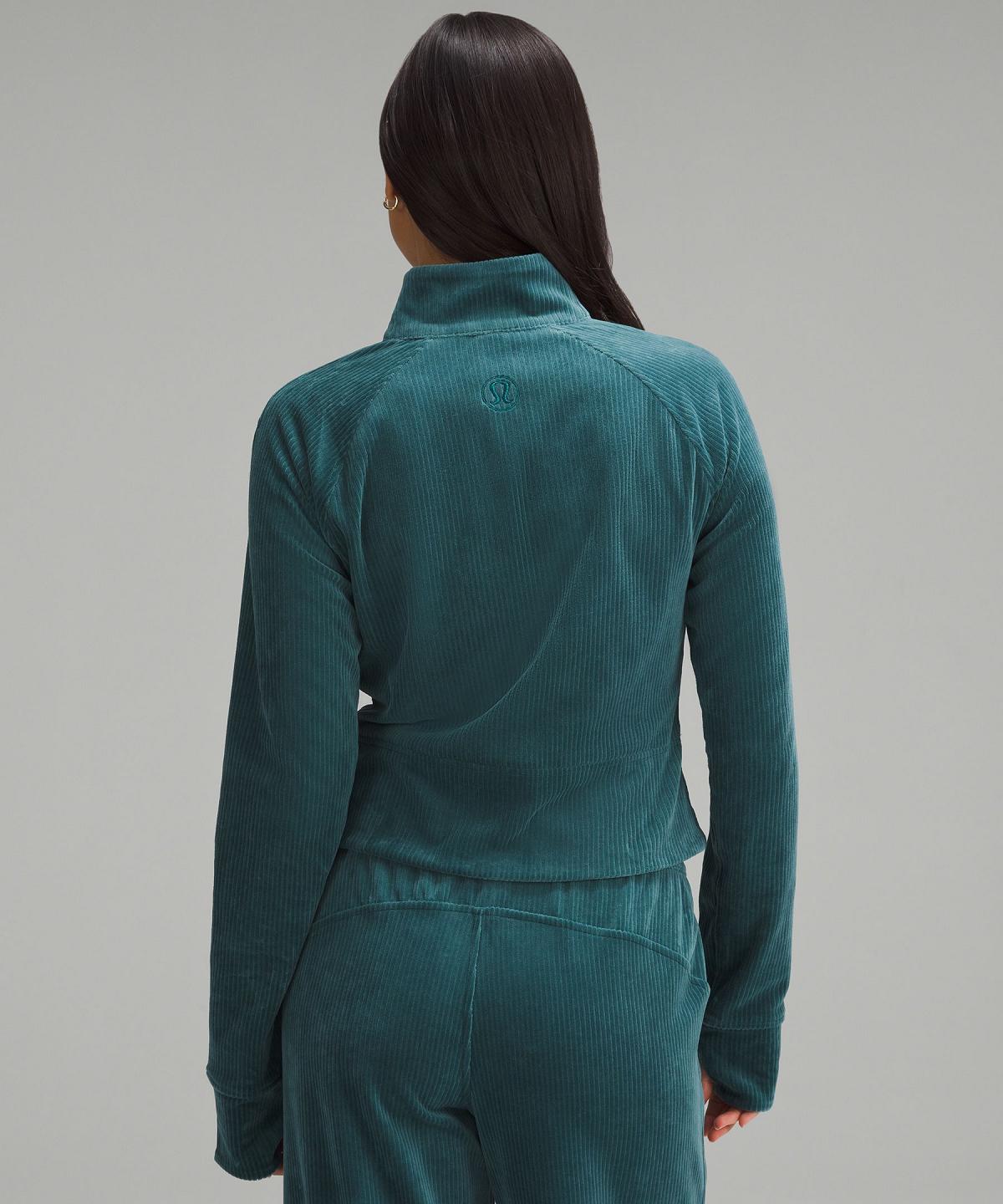 Turquoise Women Lululemon Scuba Track Coats & Jackets | AU_LuLu89770