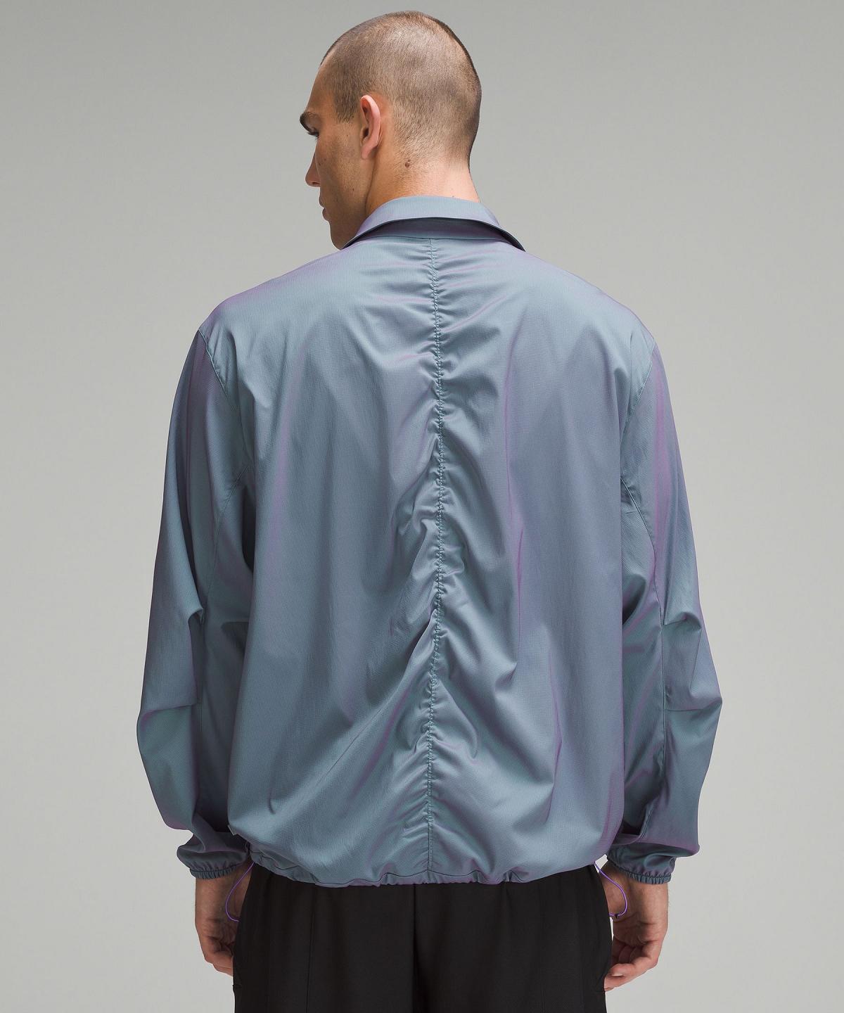 Turquoise / Purple Men Lululemon Lightweight Ripstop Coats & Jackets | AU_LuLu51789