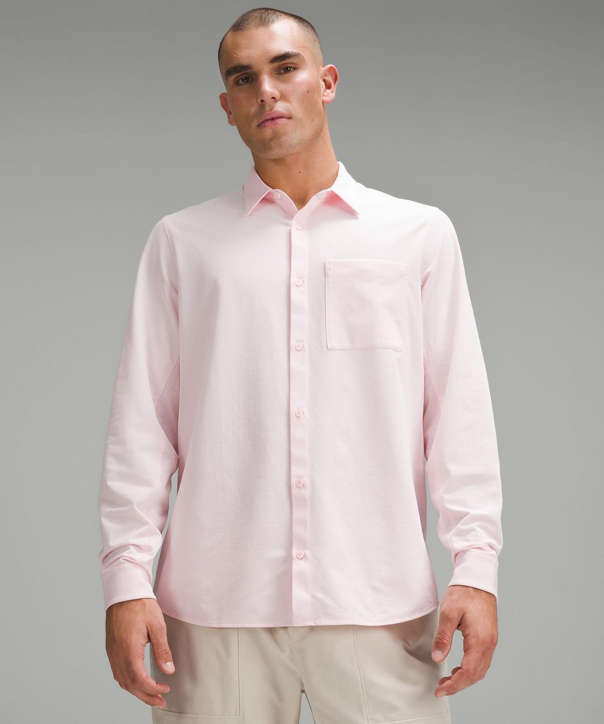 White Men Lululemon Commission Long-Sleeve Button Down Shirts | AU_LuLu67356