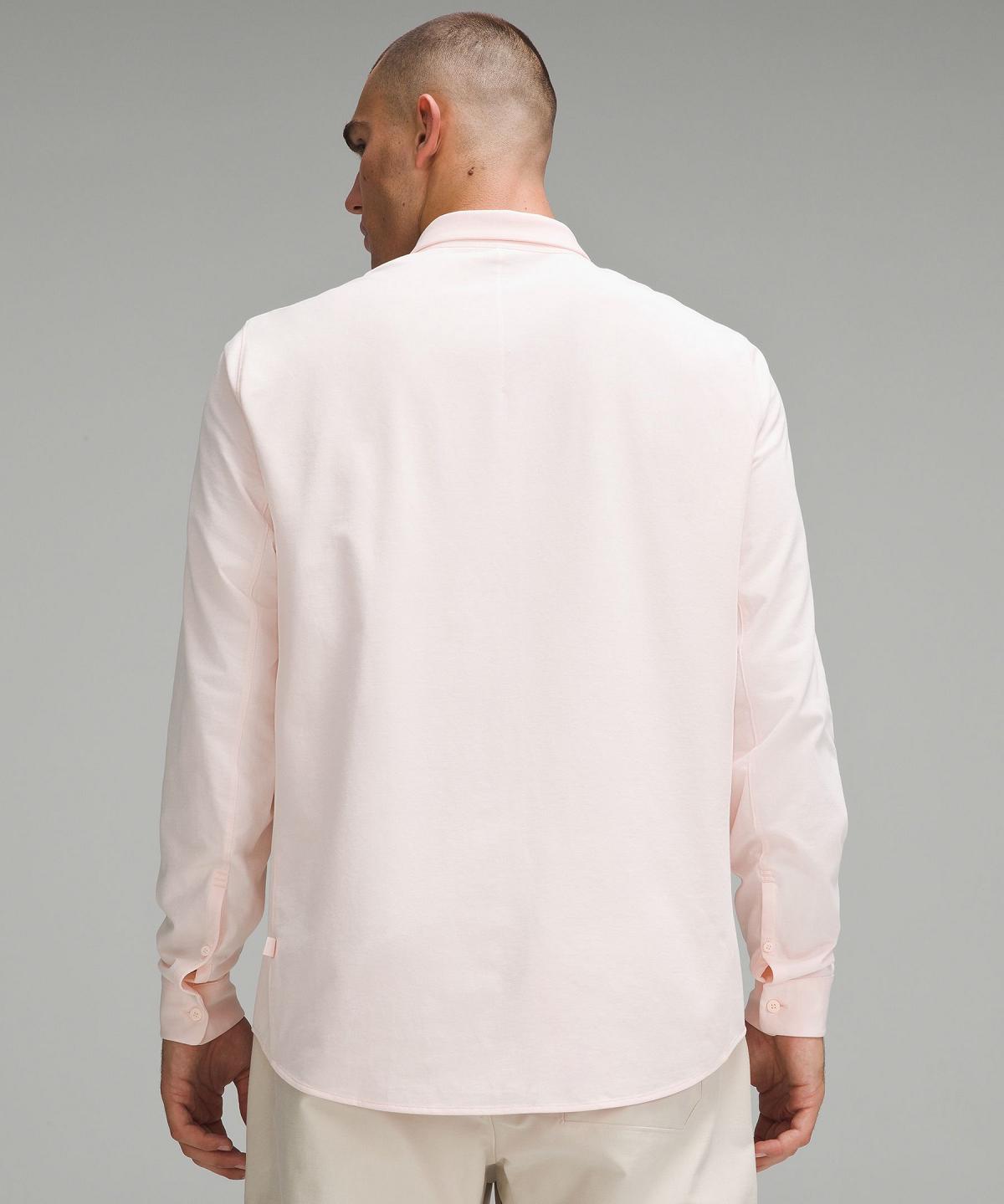 White Men Lululemon Commission Long-Sleeve Shirts | AU_LuLu12330