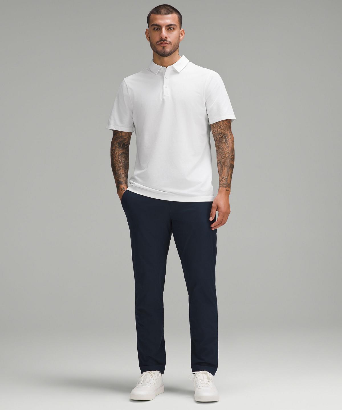 White Men Lululemon Evolution Short-Sleeve Polo Shirts | AU_LuLu22381