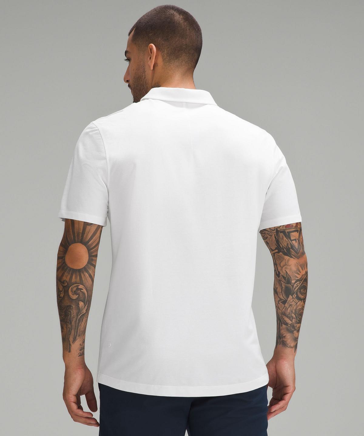 White Men Lululemon Evolution Short-Sleeve Polo Shirts | AU_LuLu22381