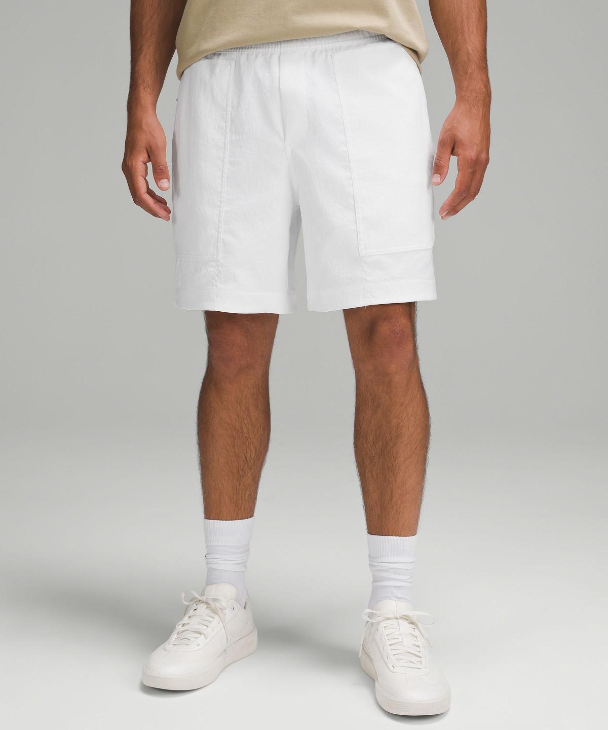 White Men Lululemon Relaxed-Fit Pull-On 7" Shorts | AU_LuLu62874