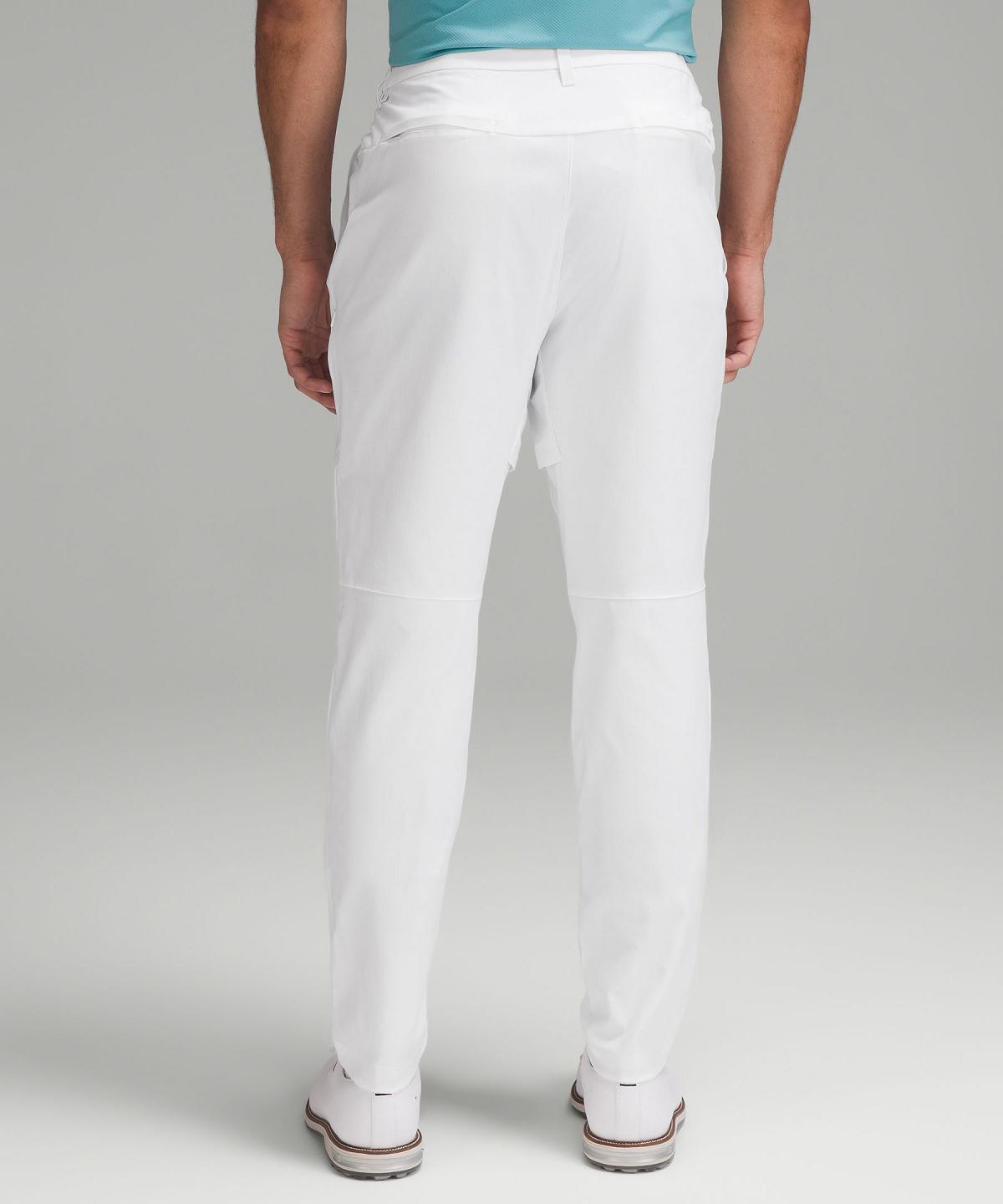 White Men Lululemon Stretch Nylon Classic-Tapered Golf 32" Pants | AU_LuLu94589