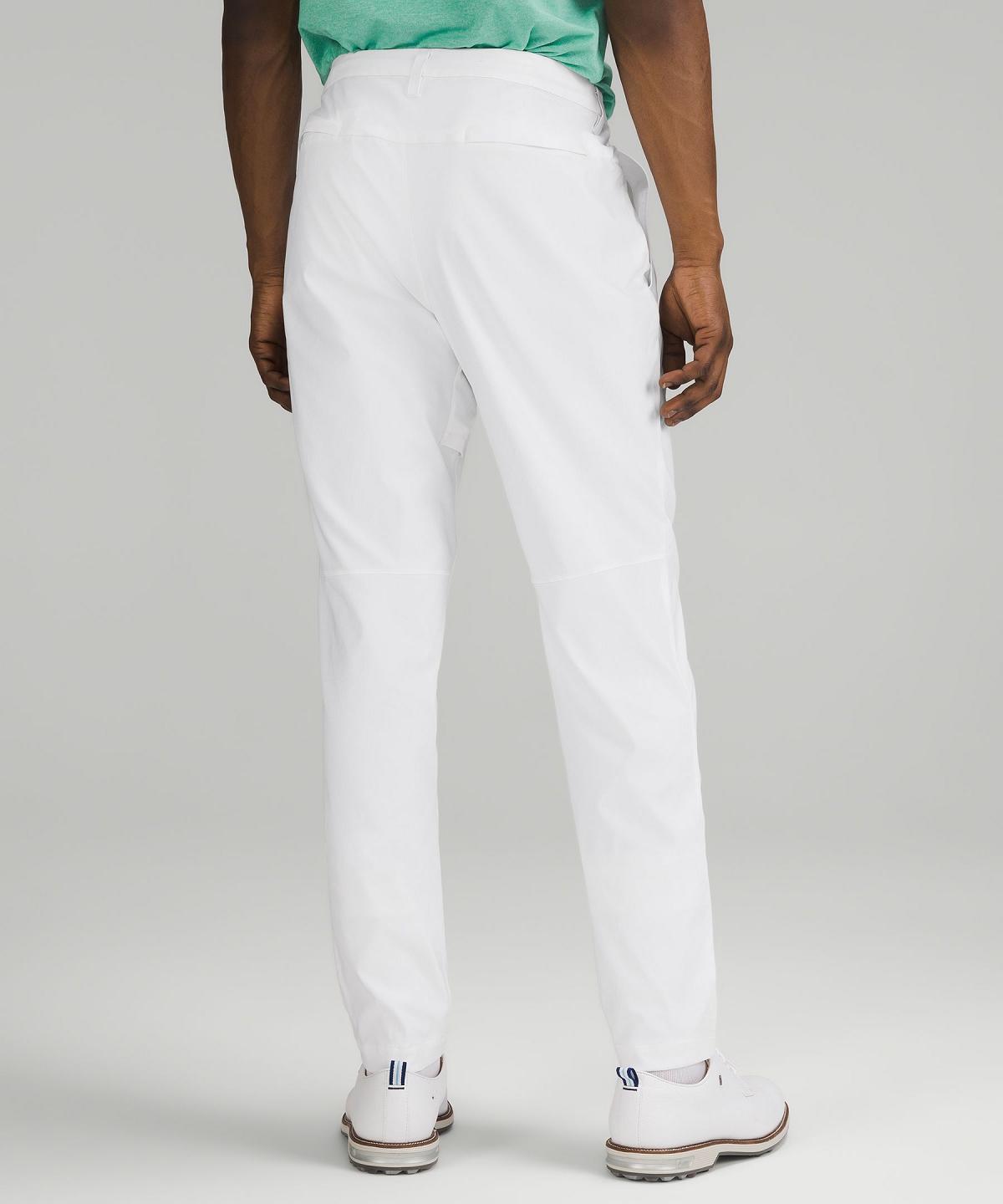 White Men Lululemon Stretch Nylon Classic-Tapered Golf 34" Trousers | AU_LuLu63784