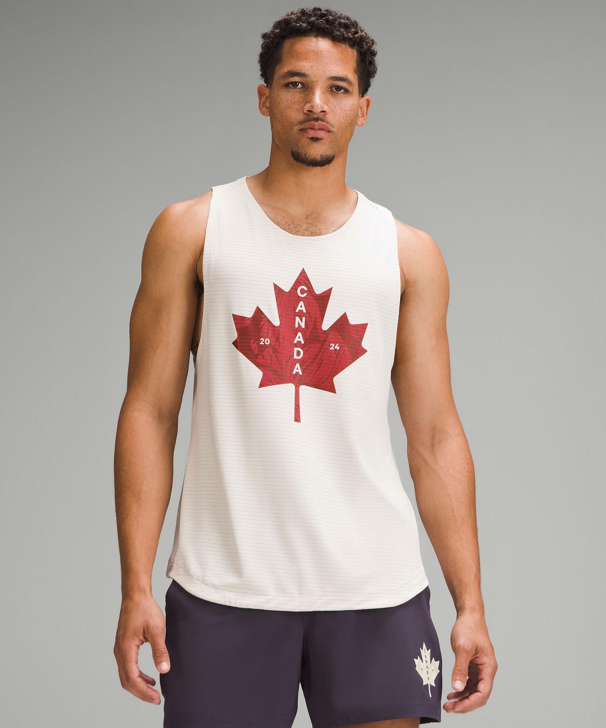 White Men Lululemon Team Canada License to Train Sleeveless Shirts | AU_LuLu60961