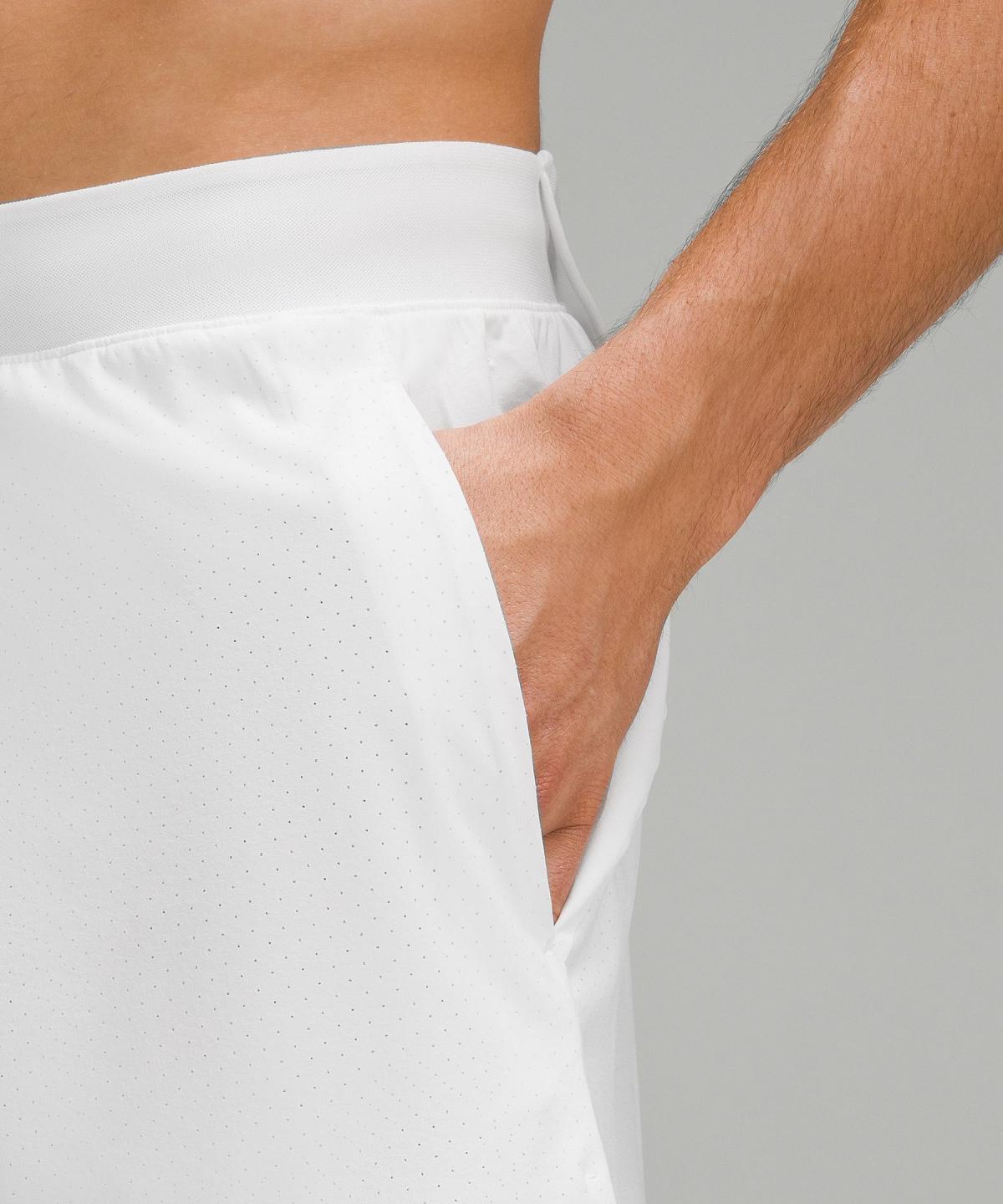 White Men Lululemon Vented Tennis 6" Shorts | AU_LuLu50751