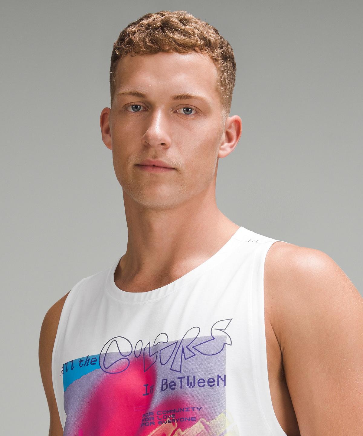 White Men Lululemon Zeroed In Tank Shirts | AU_LuLu70888