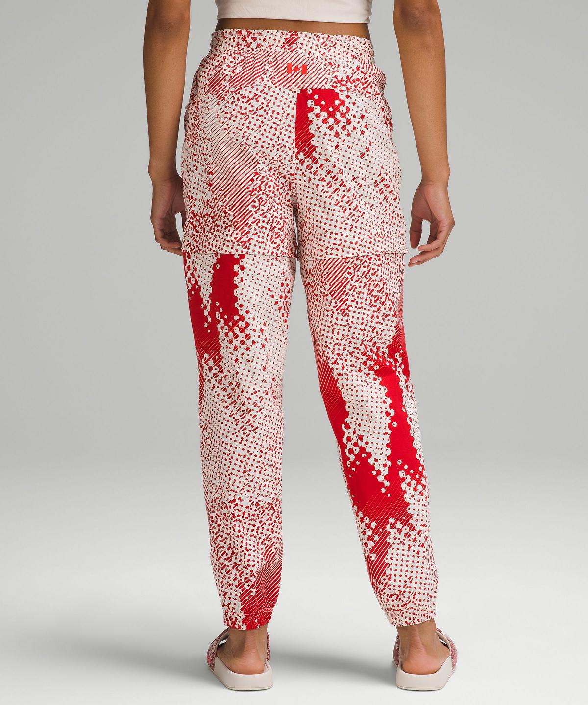 White Red Women Lululemon Team Canada Convertible Mid-Rise Pants | AU_LuLu72641